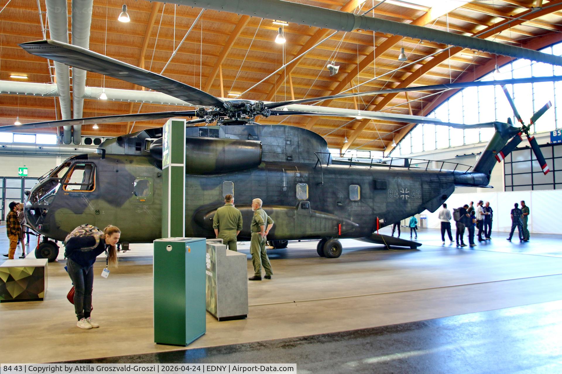 84 43, 1972 Sikorsky (VFW-Fokker) CH-53G C/N V65-041, EDNY - Bodensee Airport Friedrichshafen, Germany. AERO 2026