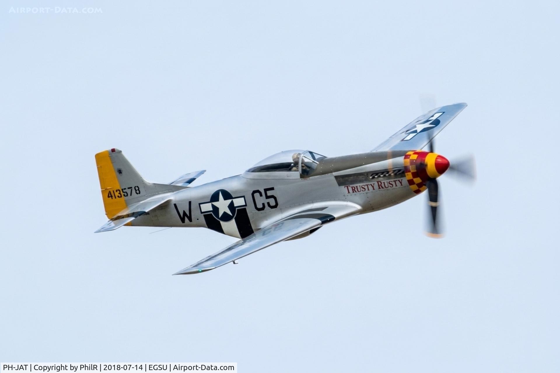 PH-JAT, 1944 North American P-51D Mustang C/N 122-41463, 413578 (44-72923, PH-JAT) NA P-51D Mustang 'Trusty Rusty' USAAF Flying Legends Duxford 
