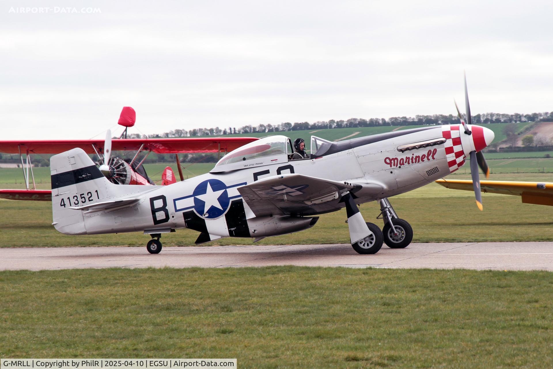 G-MRLL, 1943 North American P-51D Mustang C/N 109-27154, 413521 (I-COLT, G-MRLL) 1944 North American P-51D Mustang 'Marinell' Duxford 