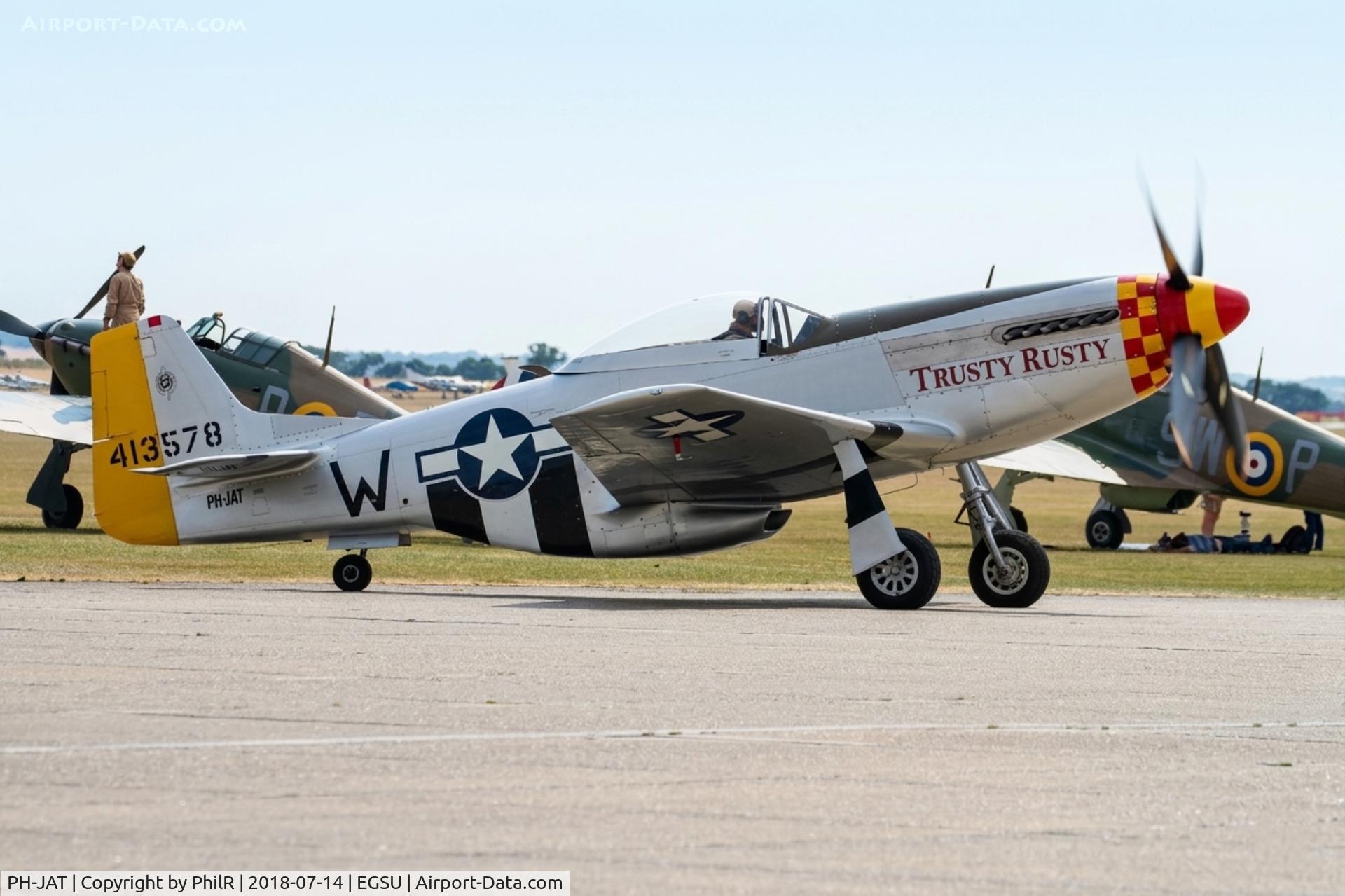PH-JAT, 1944 North American P-51D Mustang C/N 122-41463, 413578 (44-72923, PH-JAT) NA P-51D Mustang 'Trusty Rusty' USAAF Flying Legends Duxford 

