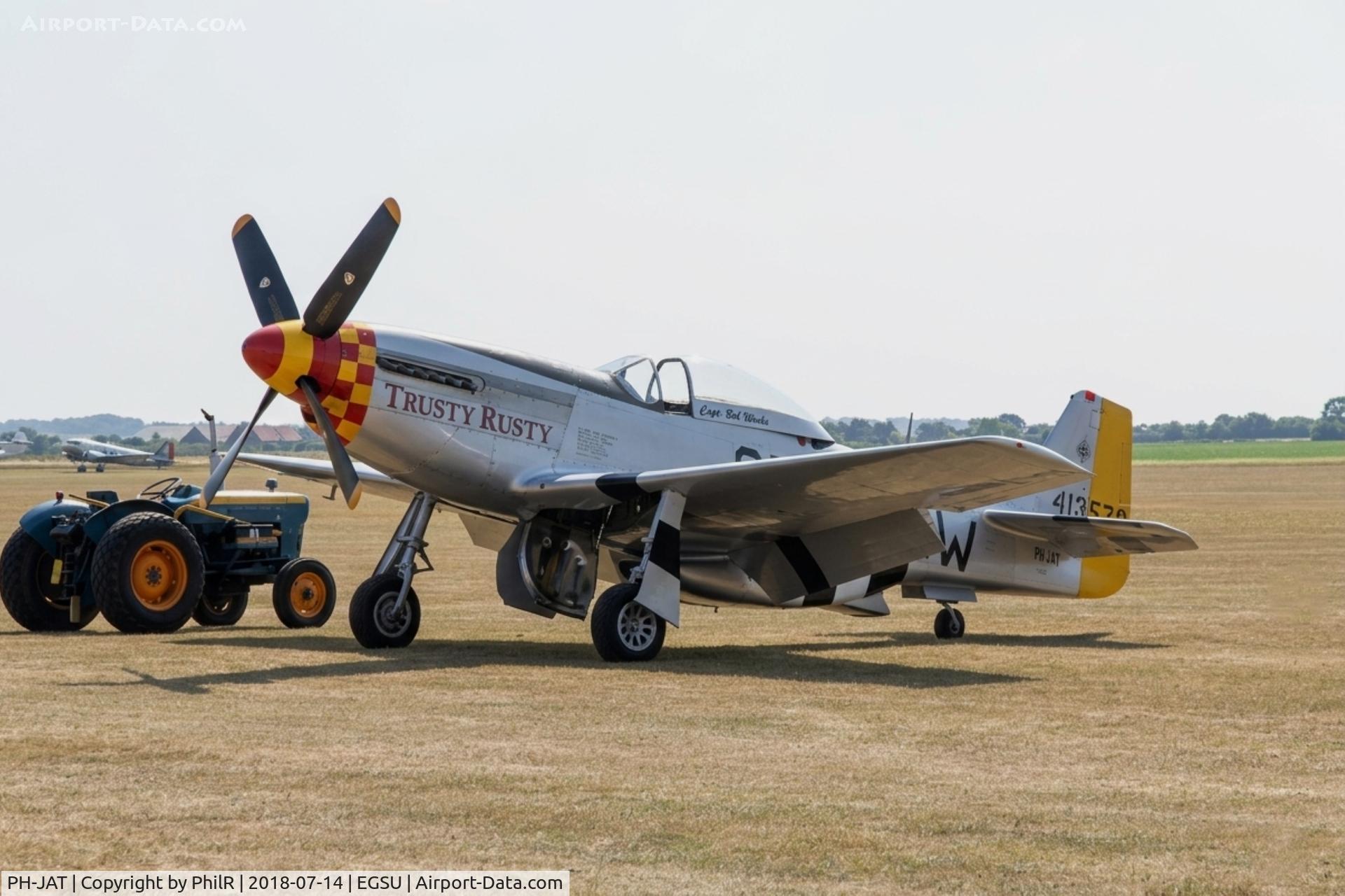PH-JAT, 1944 North American P-51D Mustang C/N 122-41463, 413578 (44-72923, PH-JAT) NA P-51D Mustang 'Trusty Rusty' USAAF Flying Legends Duxford 
