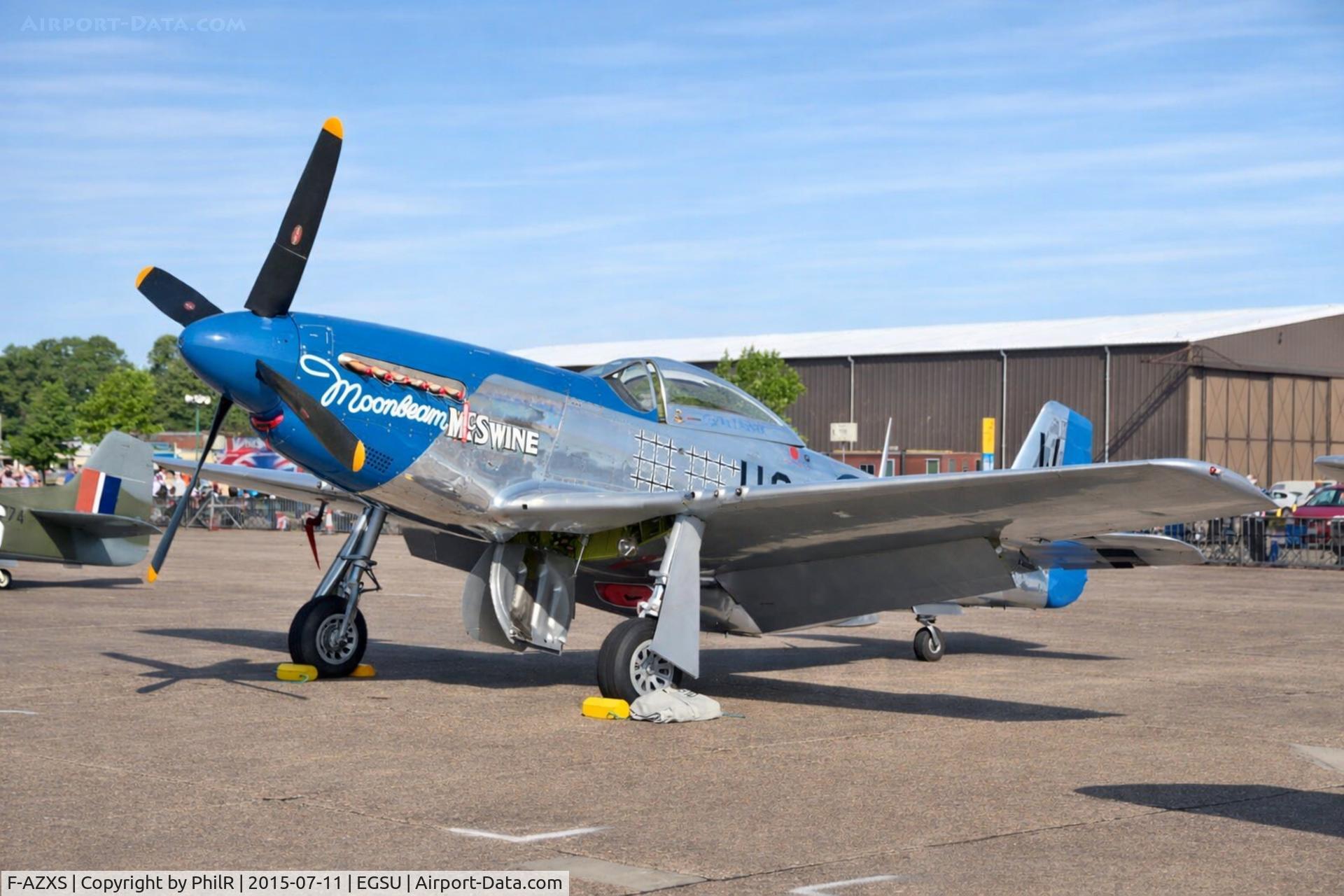 F-AZXS, 1944 North American F-51D Mustang C/N 122-40196, 414237 (44-73656. F-AZXS) 1944 NA P-51D Mustang 'Moonbeam McSwine' USAAF Duxford 
