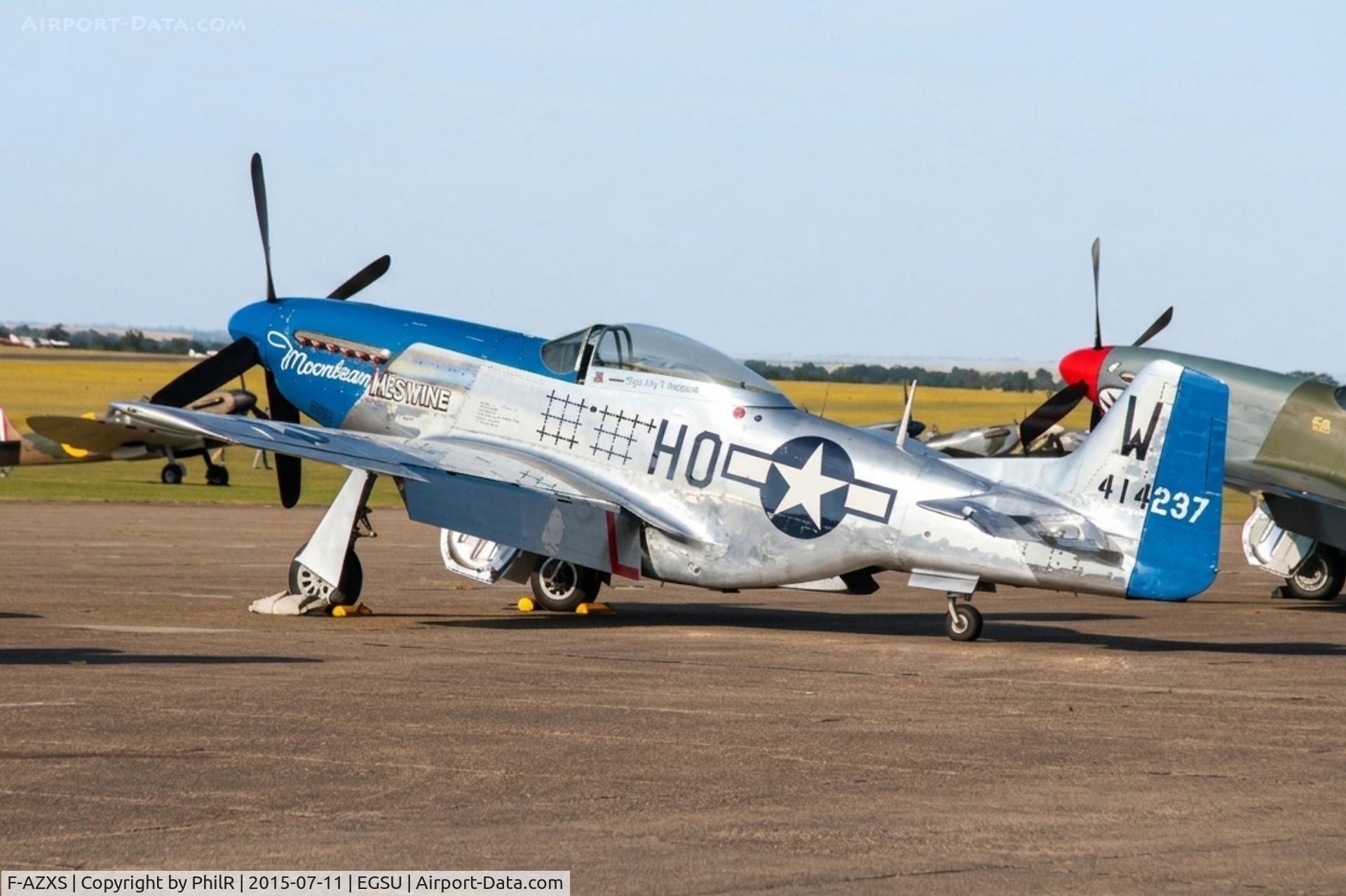 F-AZXS, 1944 North American F-51D Mustang C/N 122-40196, 414237 (44-73656. F-AZXS) 1944 NA P-51D Mustang 'Moonbeam McSwine' USAAF Duxford 