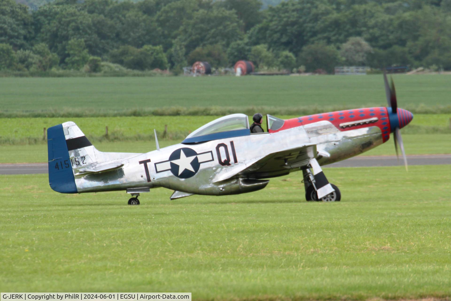 G-JERK, 1948 Commonwealth Aircraft Corporation CA-18 MK 21 (Mustang P-51D) C/N 1435, '415152' (A68-769, VH-MFT, G-JERK) 1948 Commonwealth Aircraft Corp CA-18 CA-18 Mk 21 (MUSTANG P-51D) 'Jersey Jerk' D Day Display Duxford