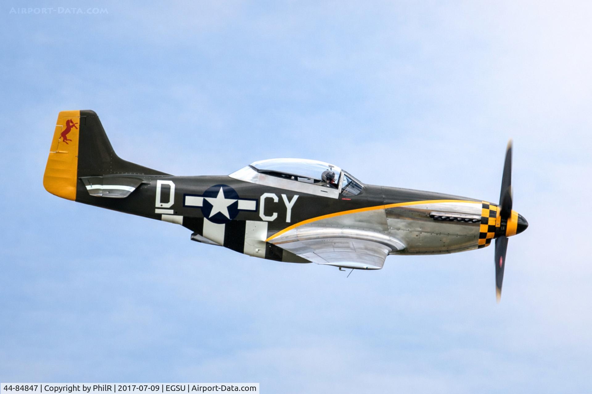 44-84847, 1944 North American TF-51D Mustang C/N 124-44703, 4414561 (44-84847) 1945 NA P51D Mustang then TF51D 'Miss Velma' USAAF Flying Legends Duxford 
