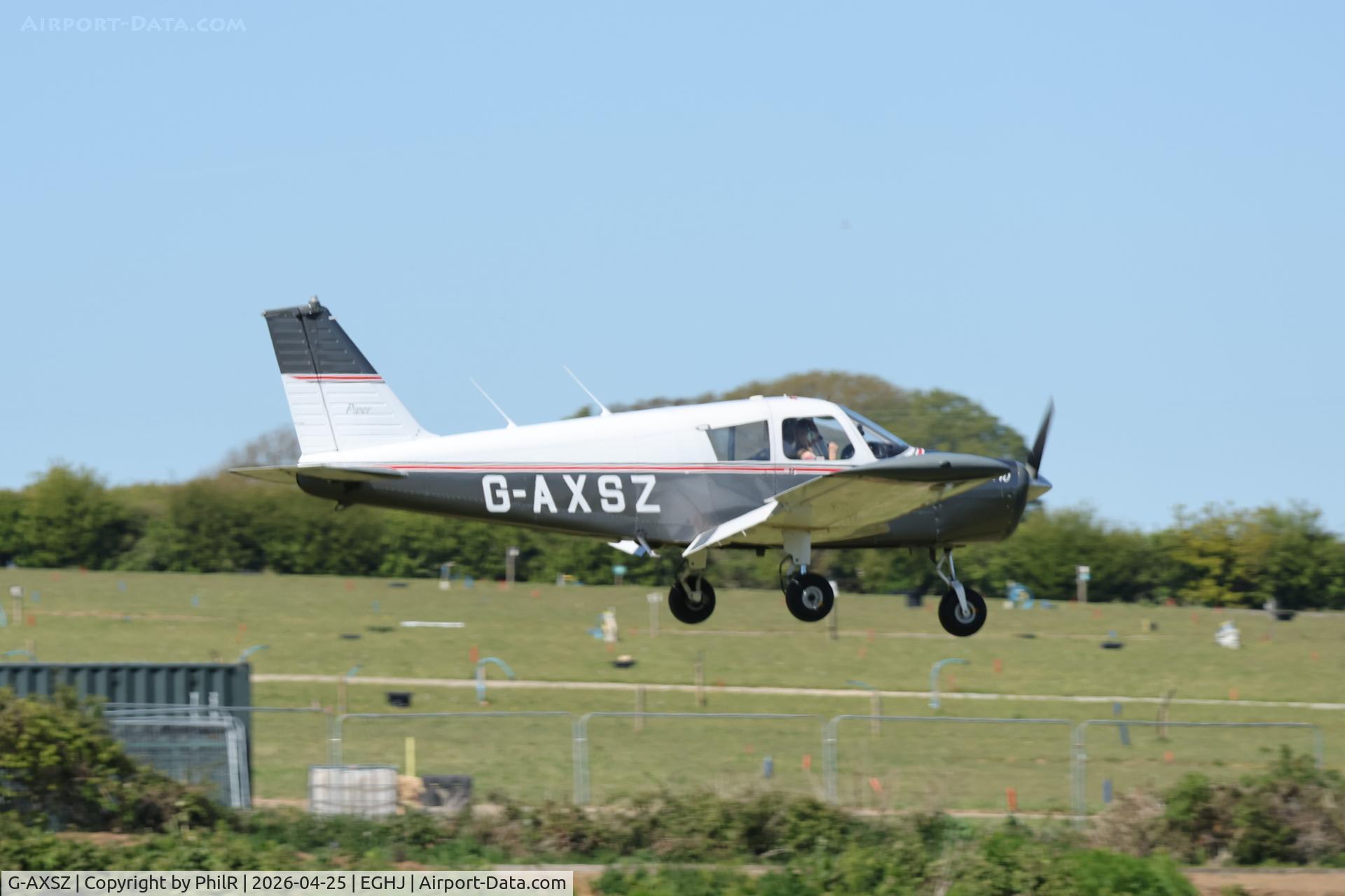 G-AXSZ, 1969 Piper PA-28-140 Cherokee C/N 28-26188, G-AXSZ 1969 Piper PA-28-140 Cherokee Sandown IoW 25.04.26.JPG
