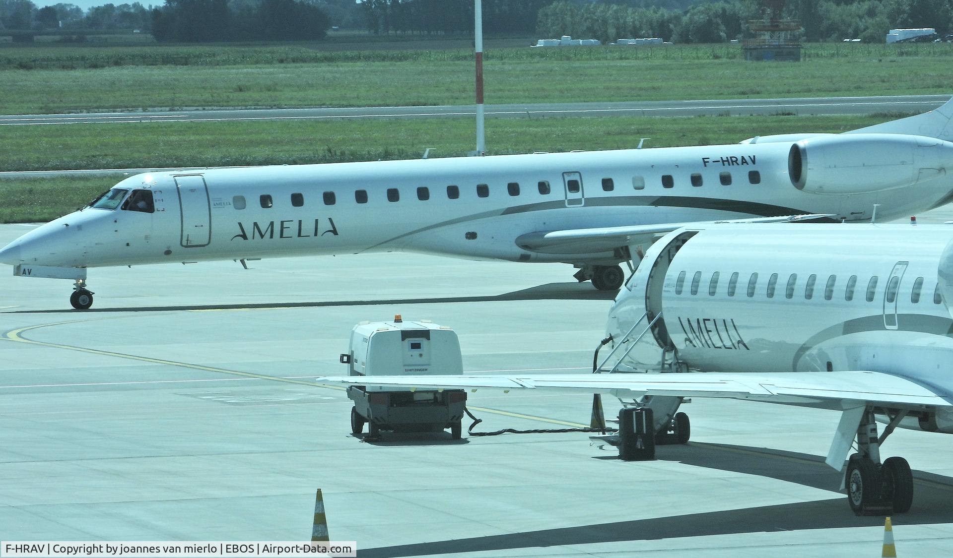 F-HRAV, 1999 Embraer ERJ-145LU (EMB-145LU) C/N 145147, Ostend