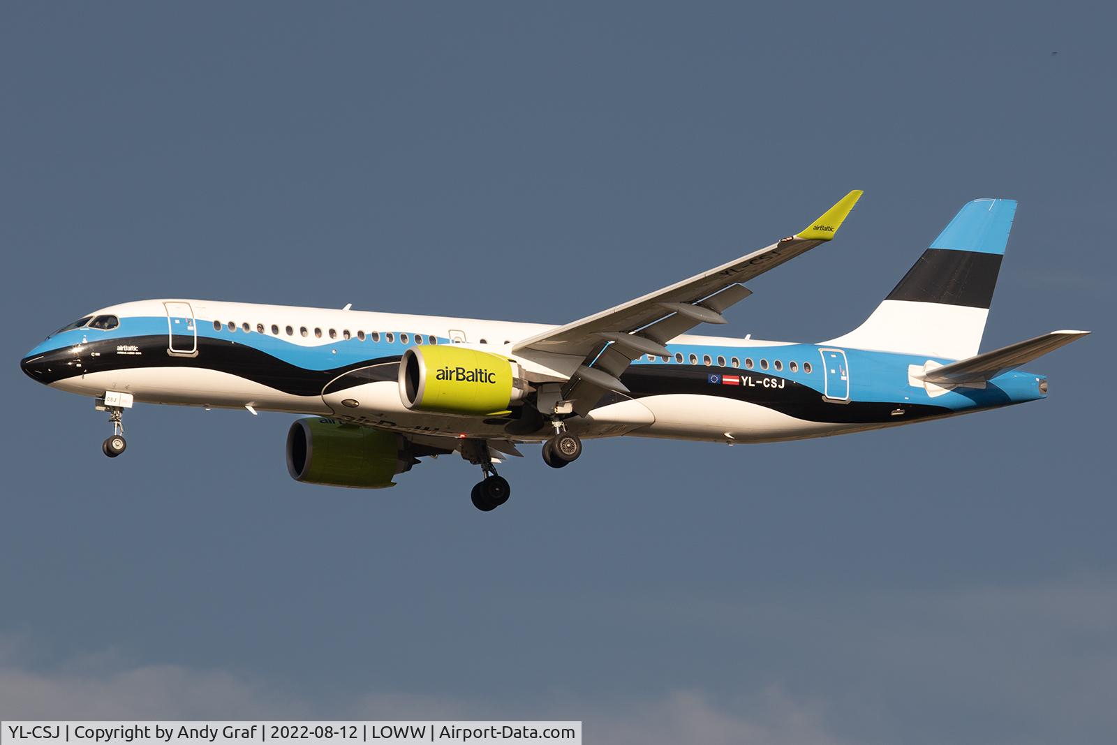 YL-CSJ, 2018 Bombardier CSeries CS300 (BD-500-1A11) C/N 55038, Air Baltic A220-300