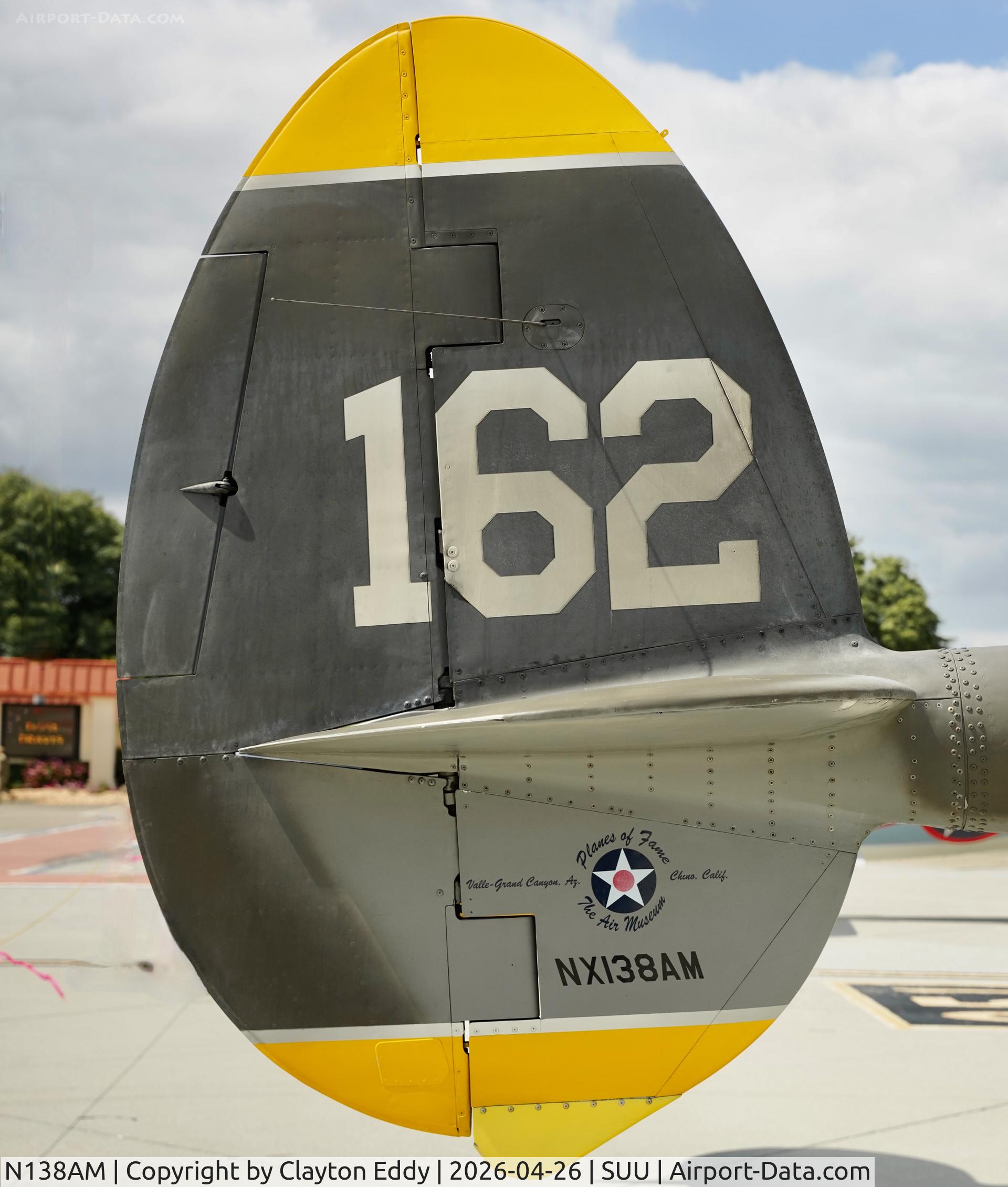 N138AM, 1943 Lockheed P-38J Lightning C/N 44-23314, Travis AFB airshow in California 2026