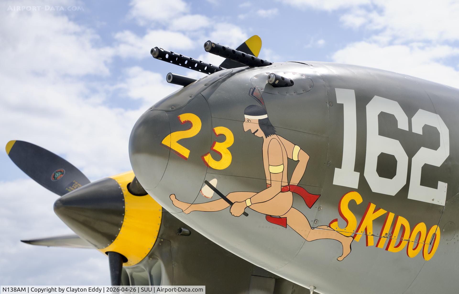 N138AM, 1943 Lockheed P-38J Lightning C/N 44-23314, Travis AFB airshow in California 2026
