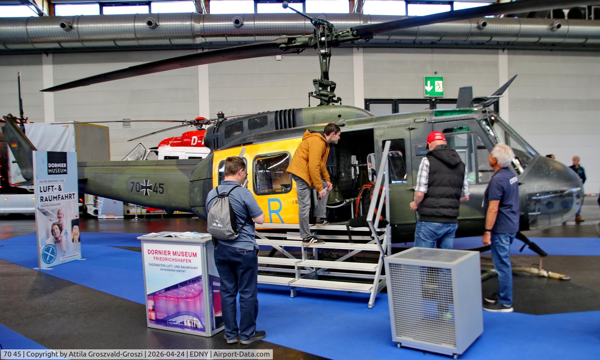70 45, Bell UH-1D Iroquois (205) C/N 8105, EDNY - Bodensee Airport Friedrichshafen, Germany. AERO 2026