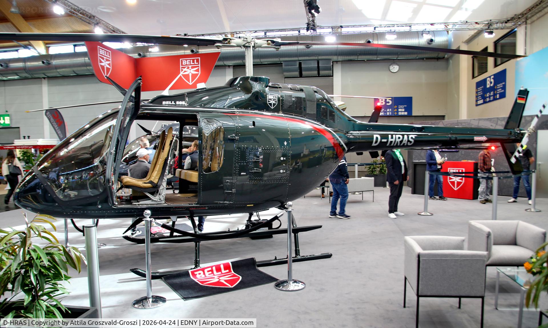 D-HRAS, 2025 Bell 505 Jet Ranger X Jet Ranger X C/N 65621, EDNY - Bodensee Airport Friedrichshafen, Germany. AERO 2026