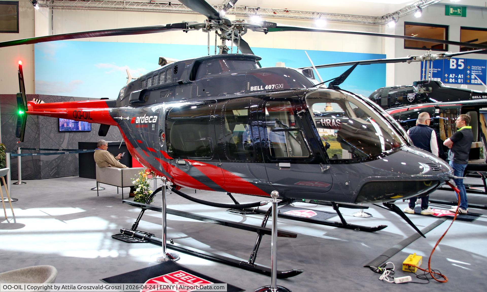 OO-OIL, 2025 Bell 407GXi C/N 56433, EDNY - Bodensee Airport Friedrichshafen, Germany. AERO 2026