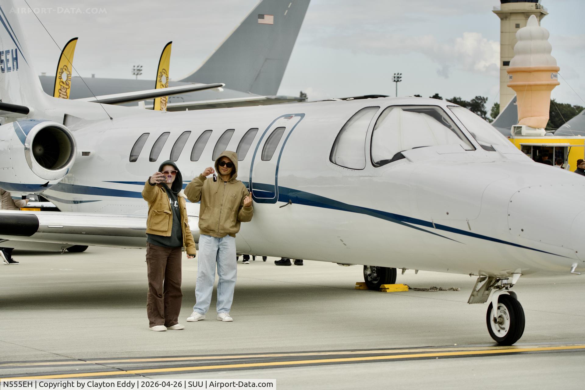 N555EH, Cessna 560 C/N 560-0162, Travis AFB airshow in California 2026
