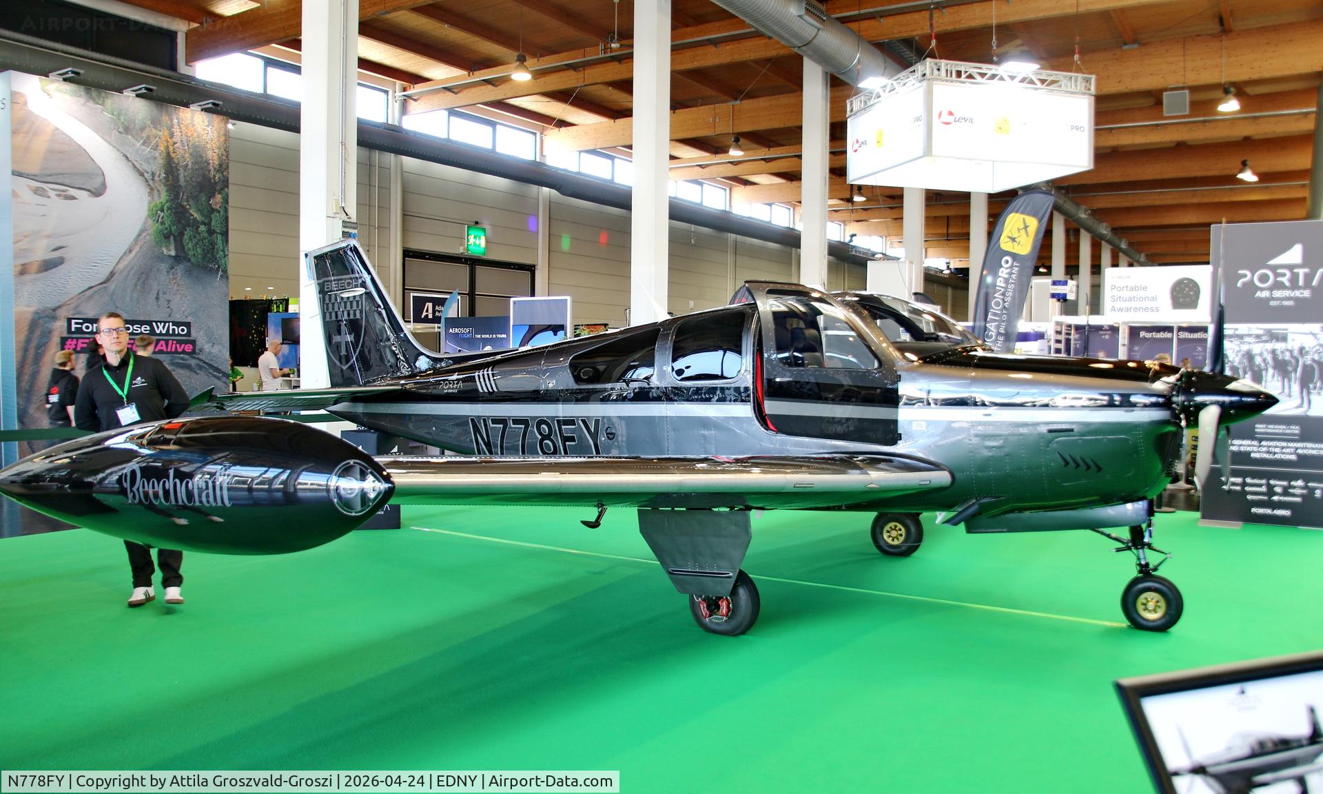 N778FY, 1987 Beech F33A Bonanza Bonanza C/N CE-1148, EDNY - Bodensee Airport Friedrichshafen, Germany. AERO 2026