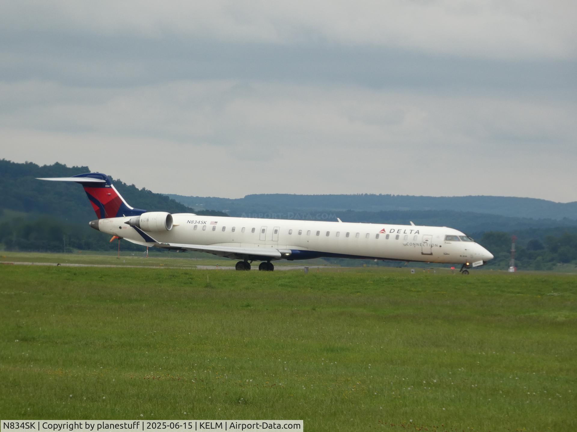 N834SK, 2019 Bombardier CRJ-900 C/N 15458, ELM Spotting