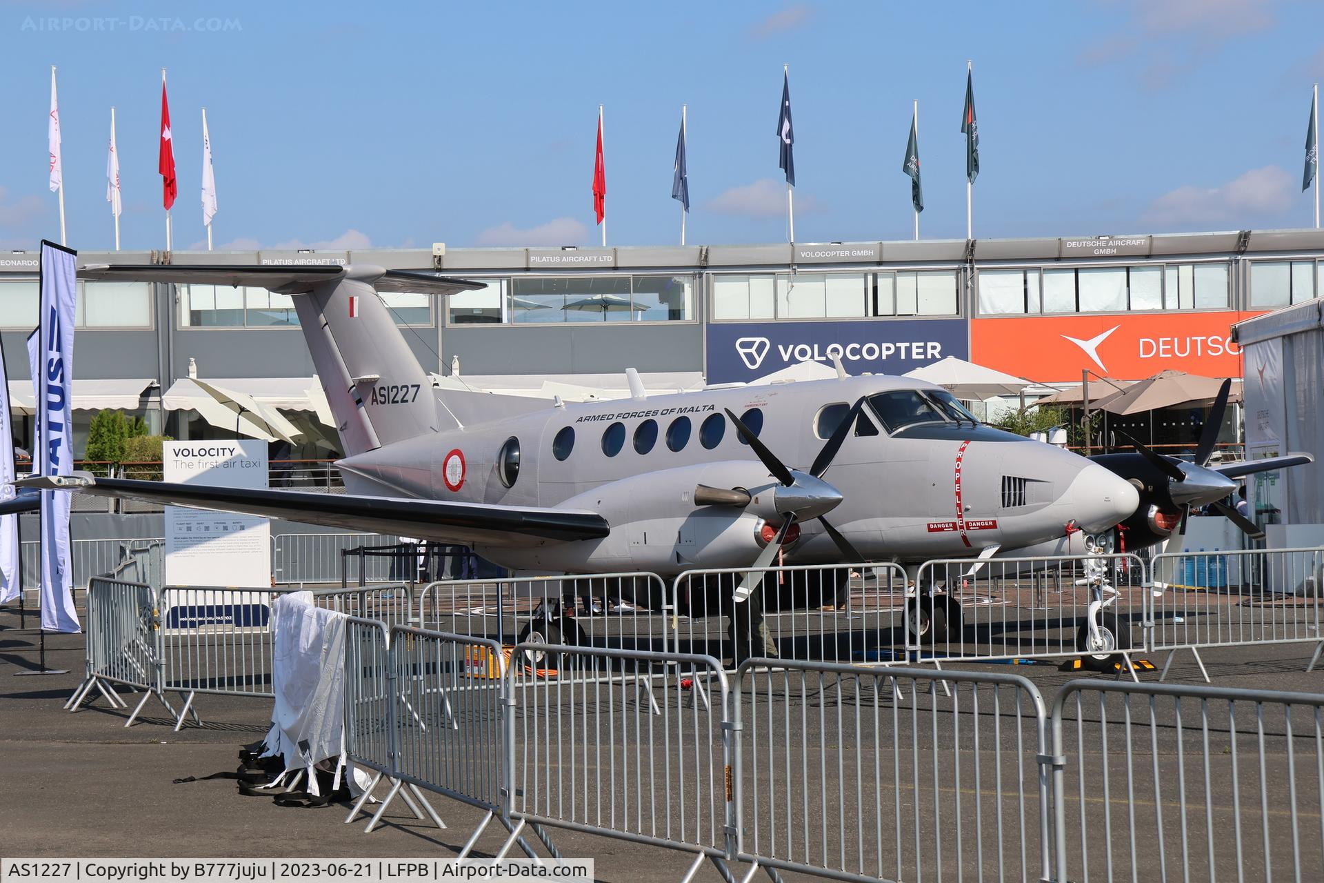 AS1227, 2010 Hawker Beechcraft B200 King Air C/N BB-2018, at SIAE 2023