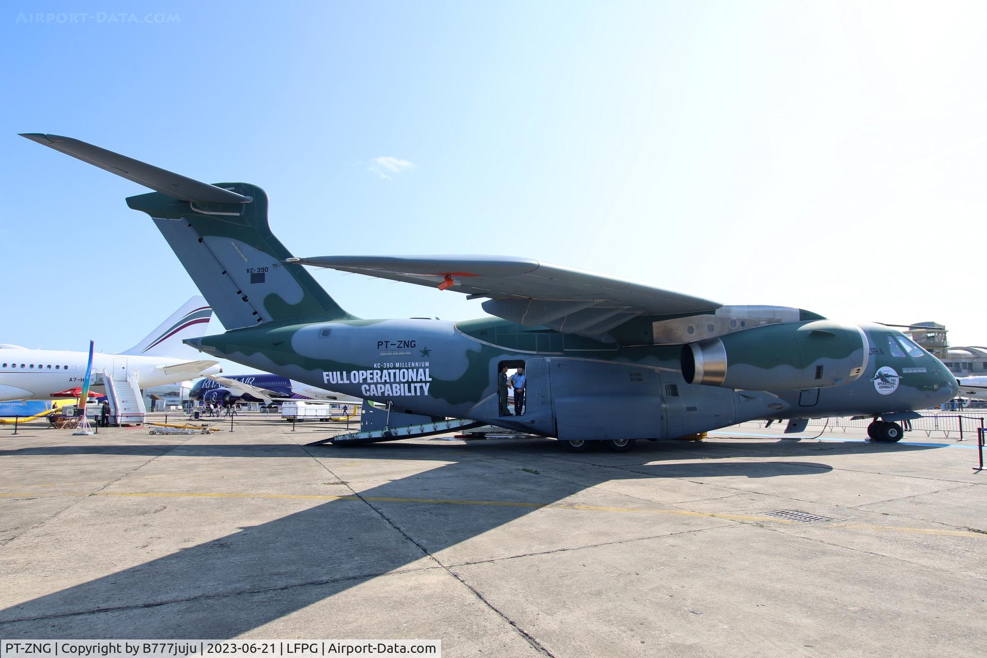 PT-ZNG, 2018 Embraer EMB 390 KC C/N 39000003, at SIAE 2023