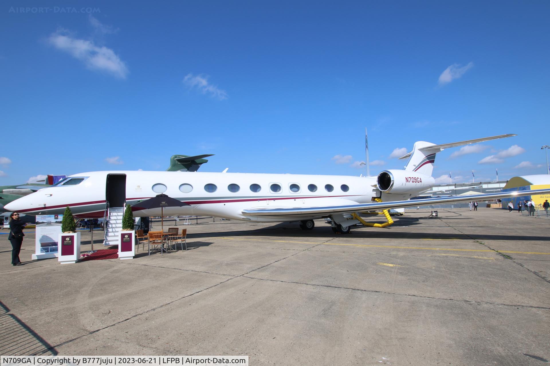 N709GA, 2023 Gulfstream GVIII-G700 C/N 87009, at SIAE 2023