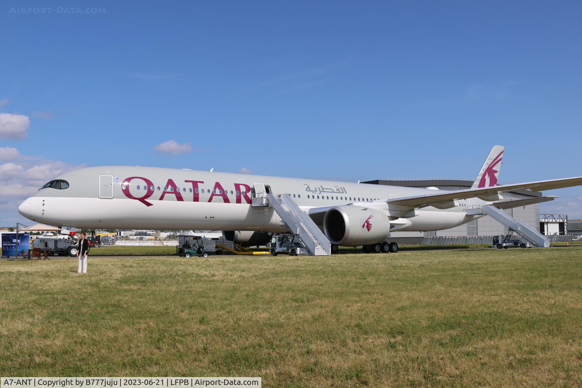 A7-ANT, 2023 Airbus A350-1041, c/n 430, at SIAE 2023