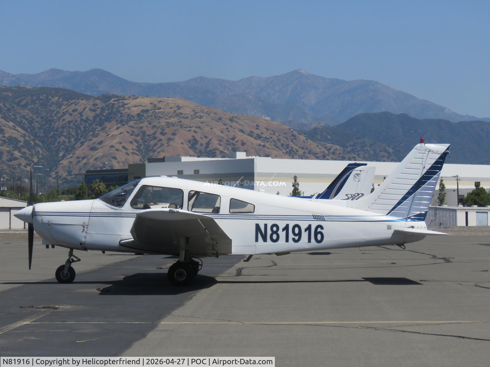 N81916, 1980 Piper PA-28-161 C/N 28-8016311, Parked in transit parking