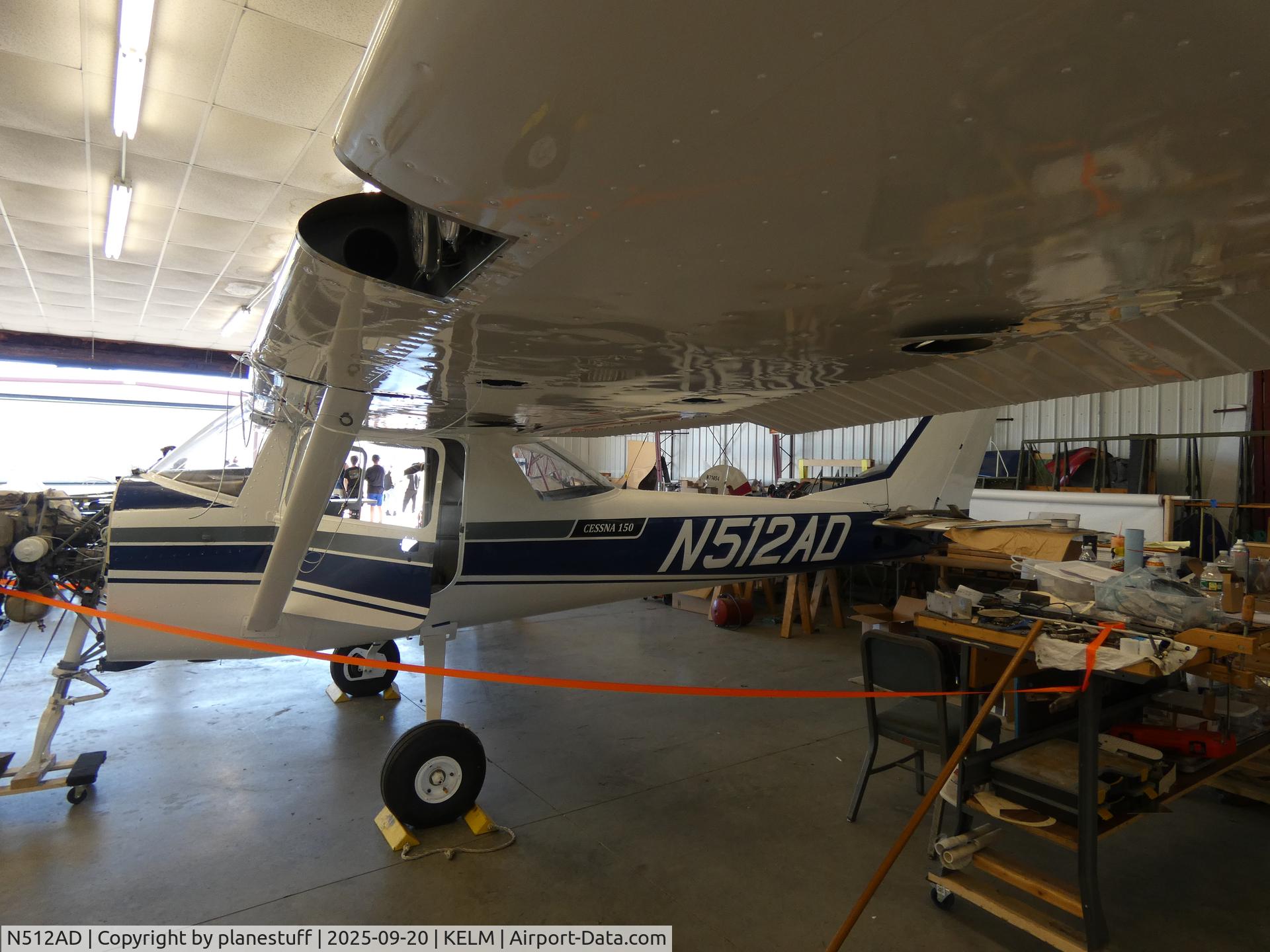 N512AD, 1966 Cessna 150G C/N 15065020, ELM Spotting