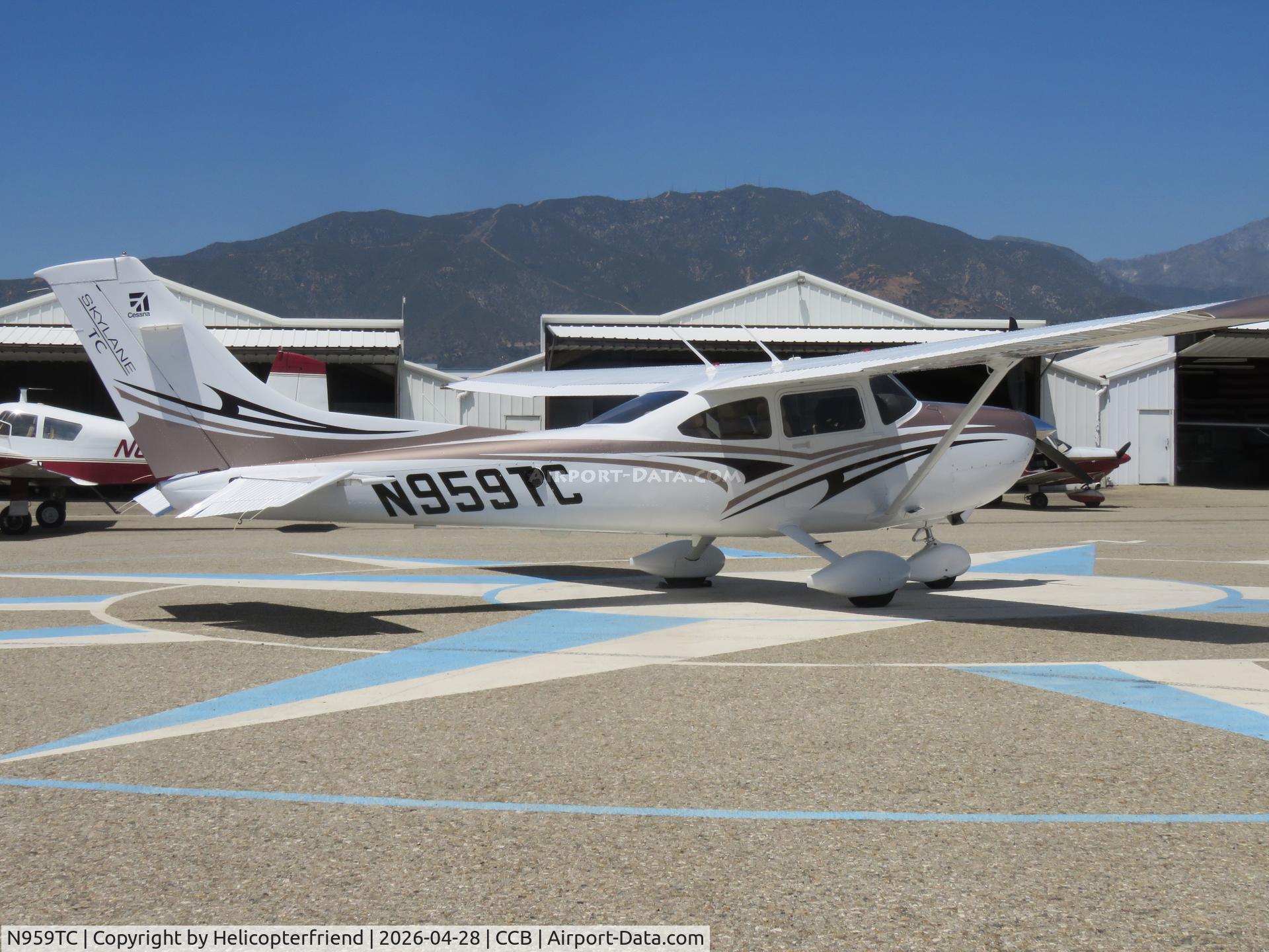 N959TC, 2012 Cessna T182T Turbo Skylane C/N T18209056, Parked on the compass check