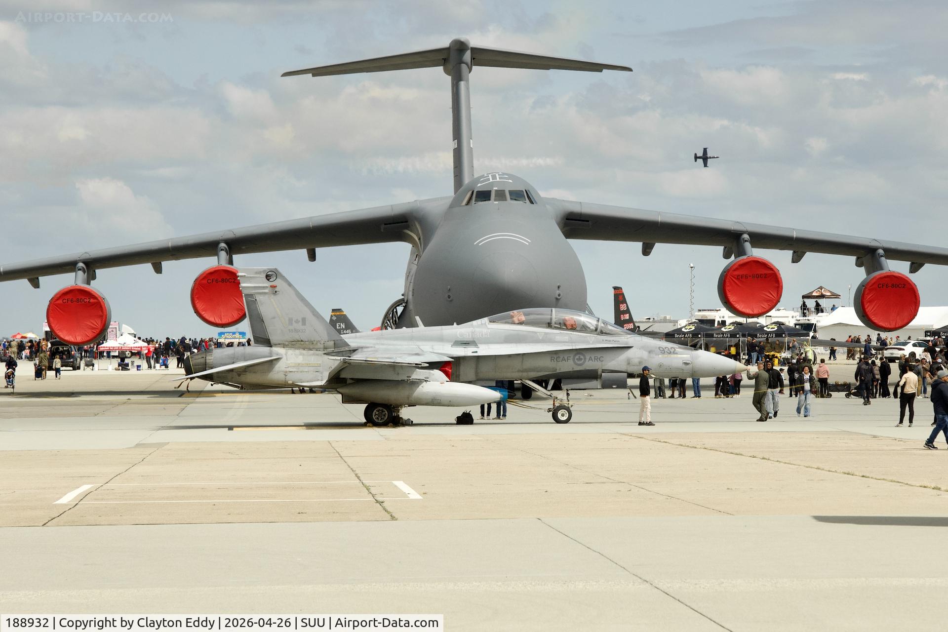 188932, 1988 McDonnell Douglas CF-188B Hornet C/N 706/B103, Travis AFB airshow in California 2026