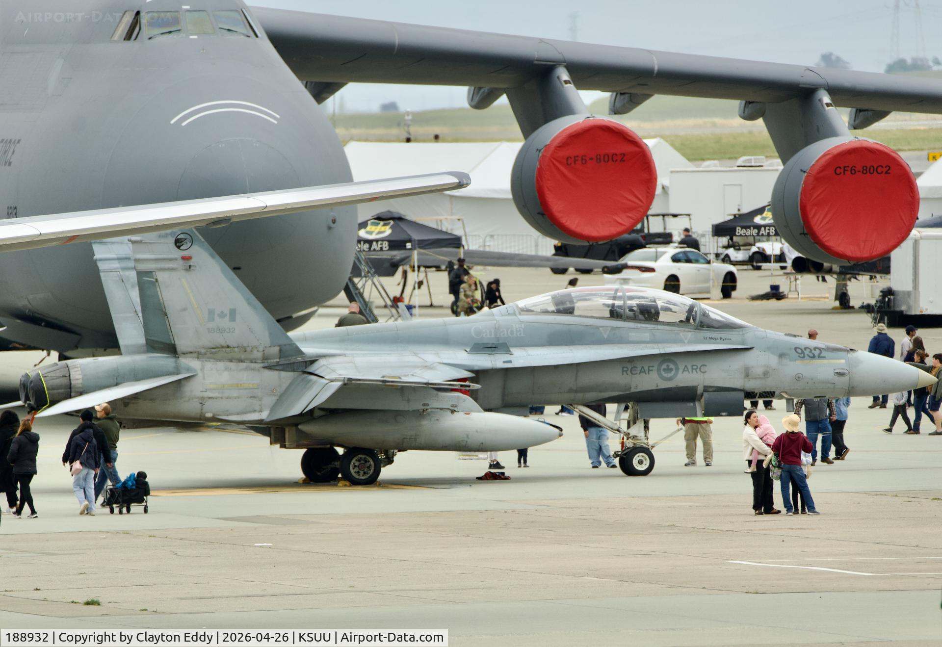 188932, 1988 McDonnell Douglas CF-188B Hornet C/N 706/B103, Travis AFB airshow in California 2026