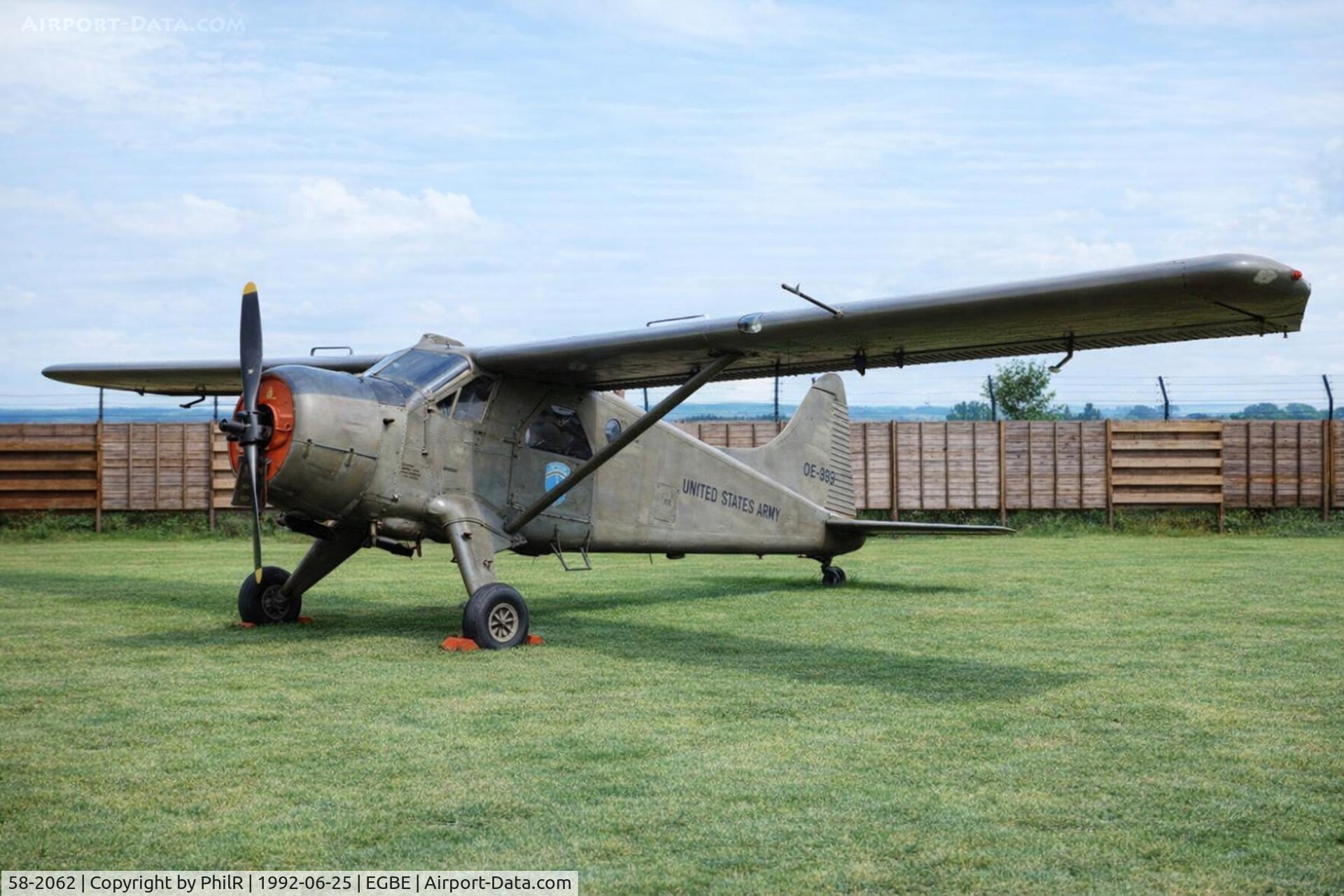 58-2062, 1958 De Havilland Canada U-6A Beaver C/N 1394, 58-2062 1958 DHC-2 Beaver U-6A US Army MAM Coventry 
