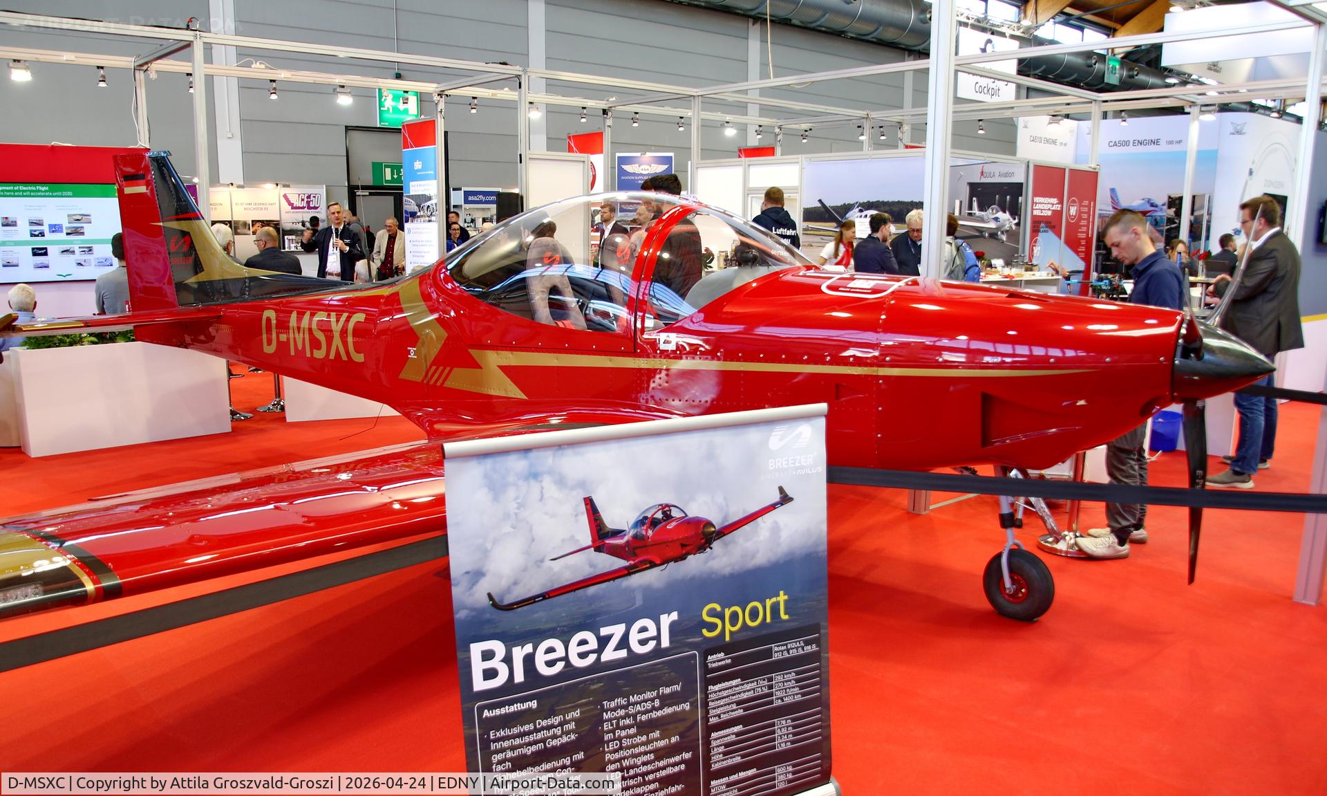 D-MSXC, 2022 Breezer Breezer UL C/N not found_D-MSXC, EDNY - Bodensee Airport Friedrichshafen, Germany. AERO 2026