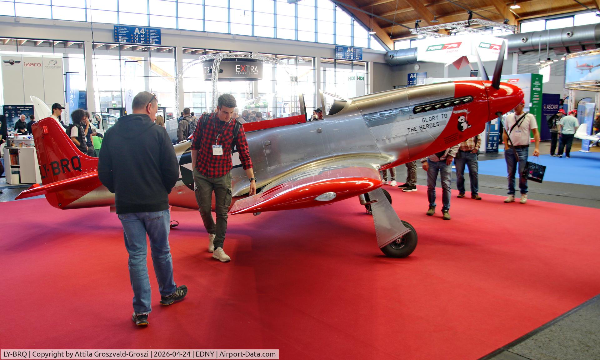 LY-BRQ, 2025 ScaleWings SW-51 Mustang C/N SW-51-026, EDNY - Bodensee Airport Friedrichshafen, Germany. AERO 2026