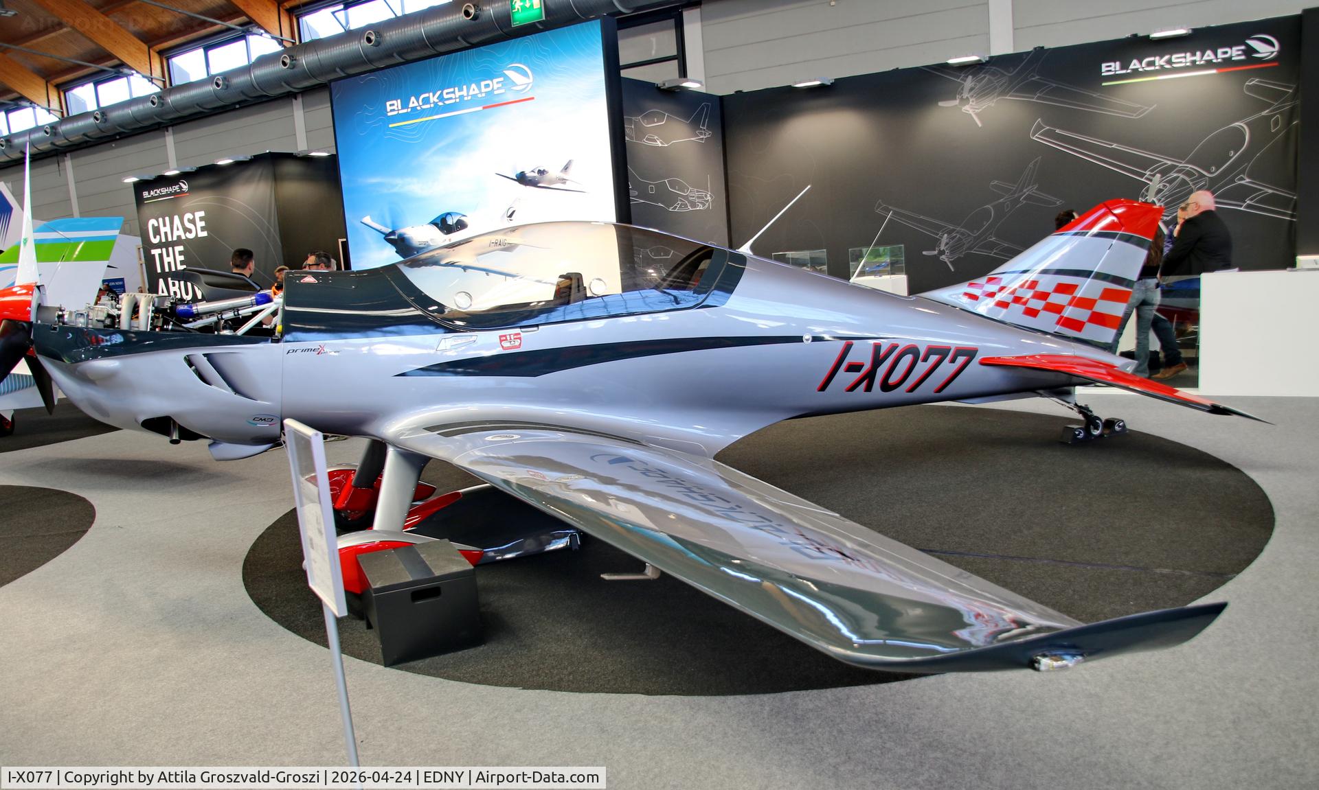 I-X077, Blackshape Prime Veloce C/N BPU073, EDNY - Bodensee Airport Friedrichshafen, Germany. AERO 2026