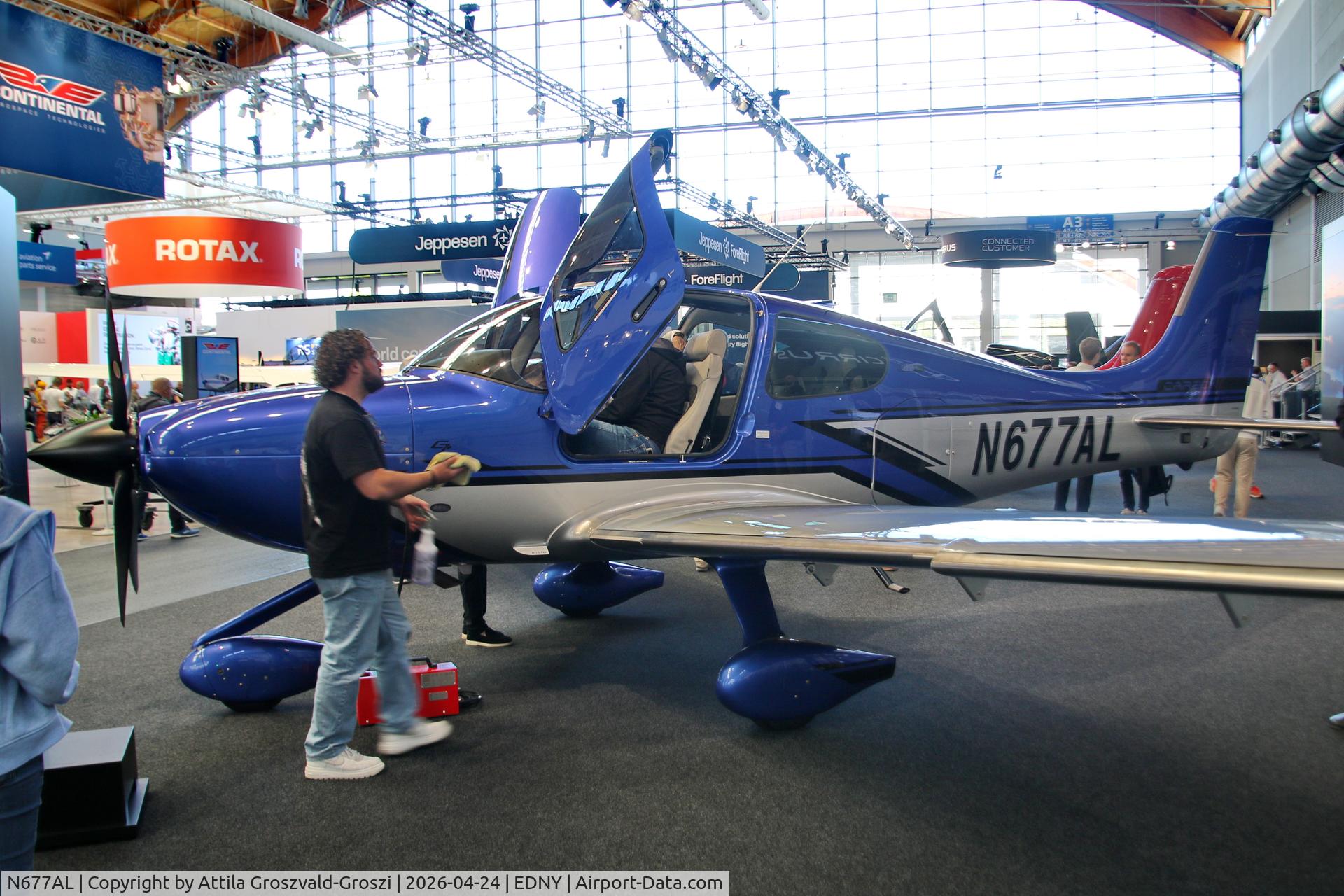 N677AL, 2026 Cirrus SR22T G7 Carbon C/N 11193, EDNY - Bodensee Airport Friedrichshafen, Germany. AERO 2026