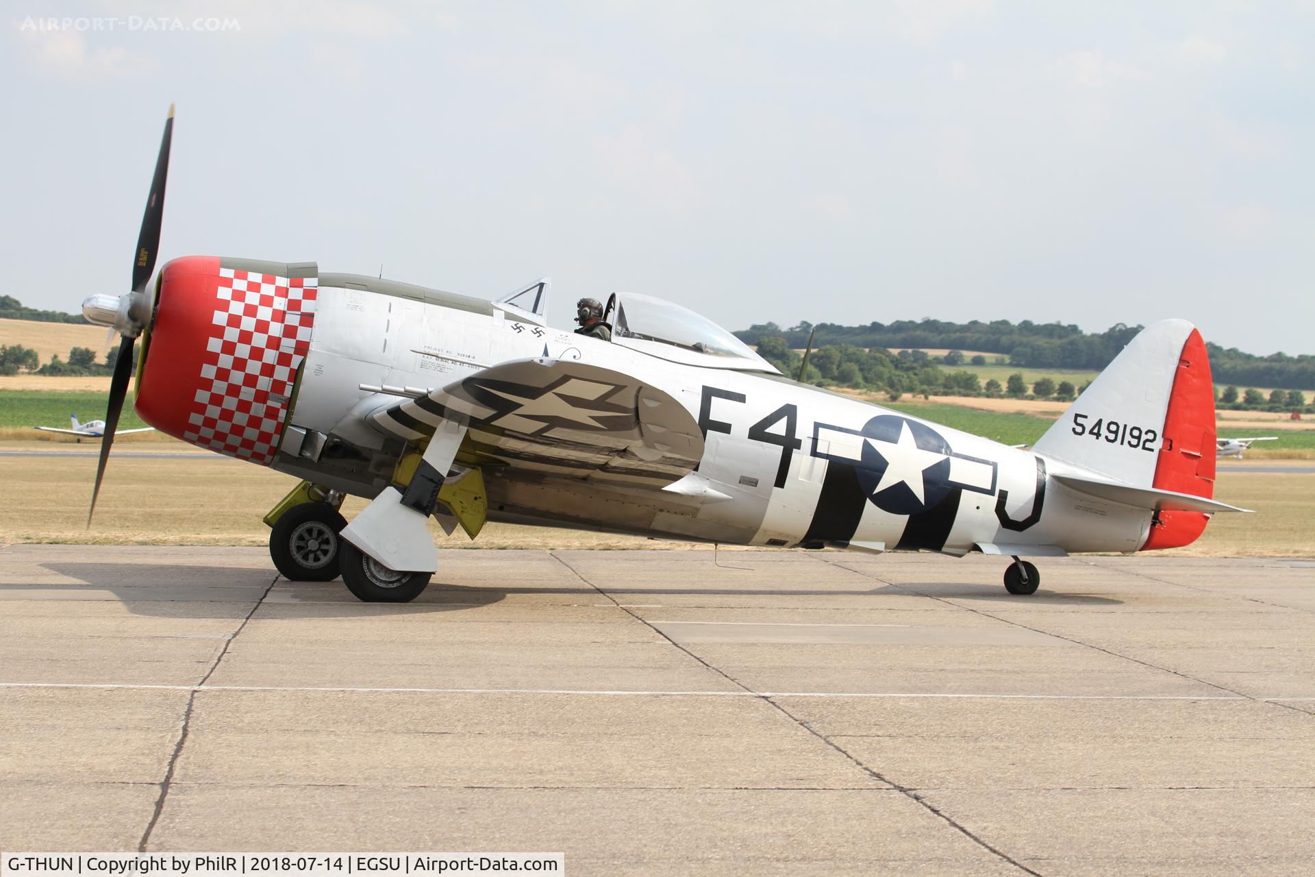 G-THUN, 1945 Republic P-47D Thunderbolt C/N 399-55731, 45-49192 (G-THUN) 1945 Republic P-47D Thunderbolt 'Nellie' USAAF Flying Legends Duxford 
