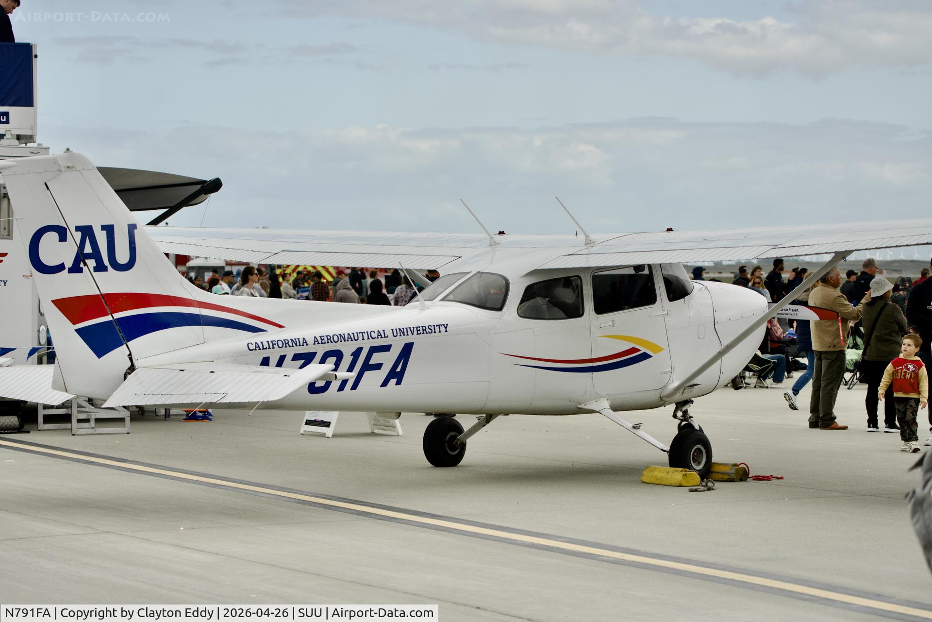 N791FA, 2024 Textron Aviation Inc (Cessna) 172S Skyhawk C/N 172S13170, Wings Over Solano Airshow Travis AFB airshow in California 2026