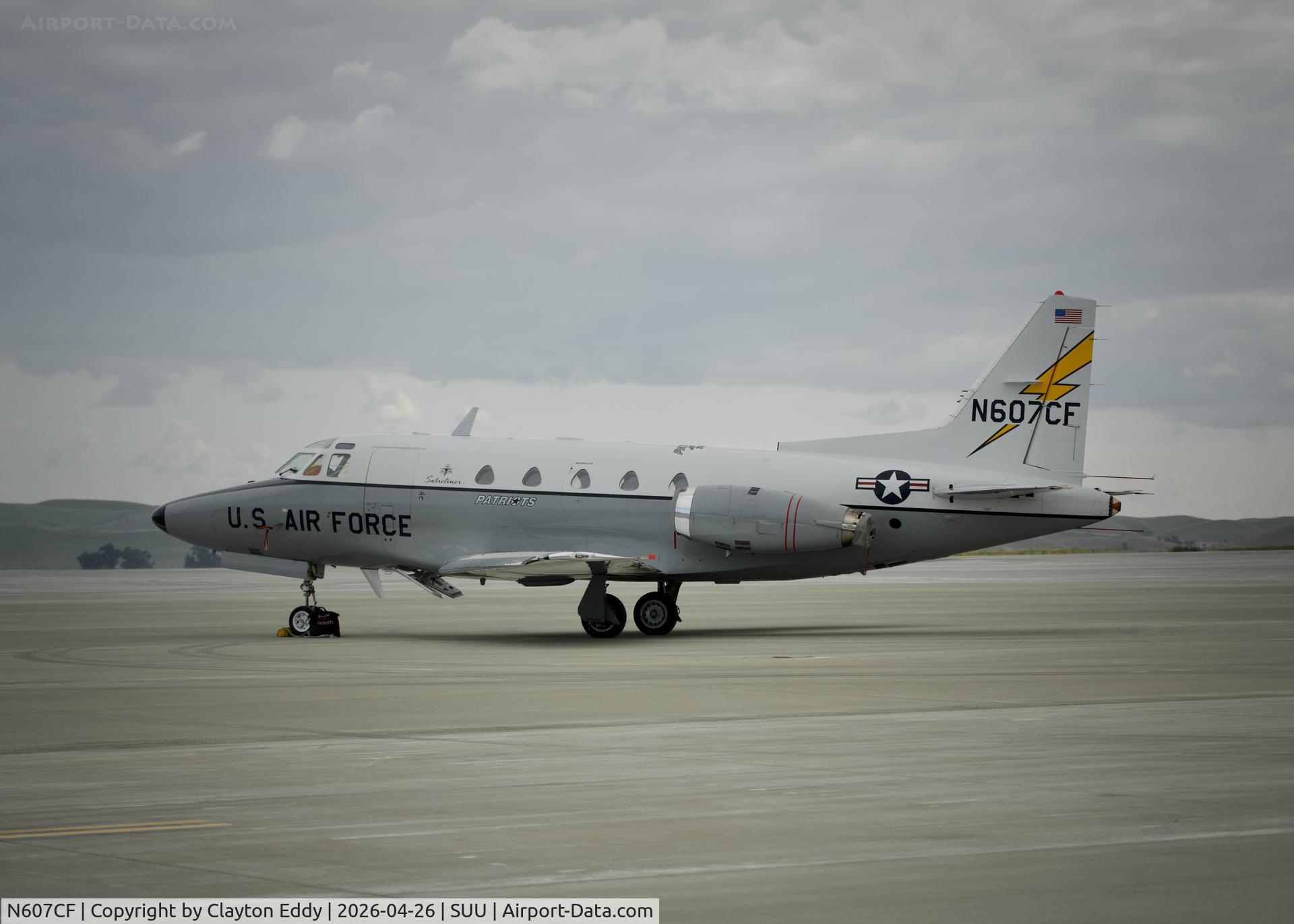 N607CF, 1976 North American NA-265-60 Sabreliner C/N 306-118, Wings Over Solano Airshow Travis AFB in California 2026