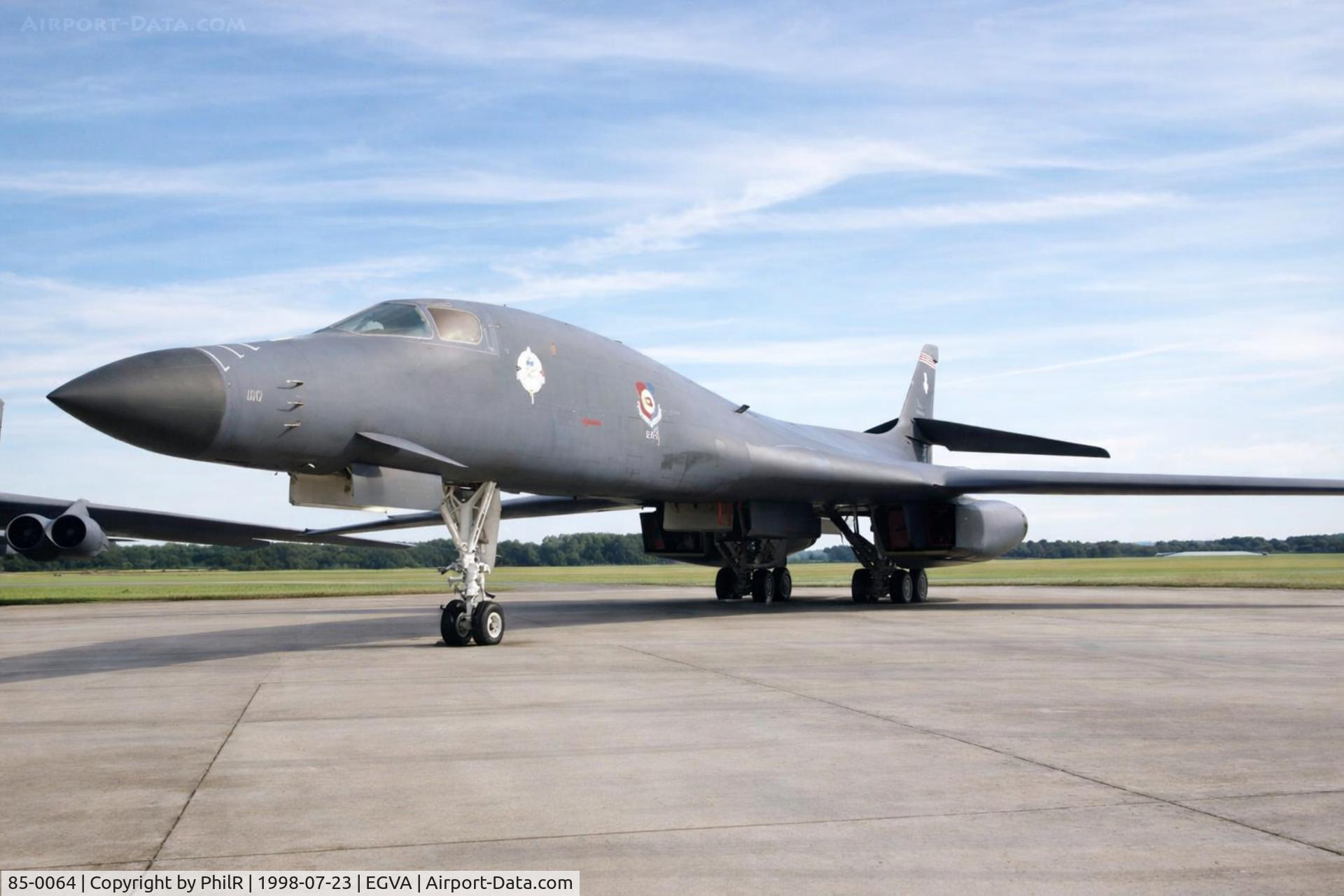 85-0064, 1985 Rockwell B-1B Lancer C/N 24, 85-0064 1985 Rockwell B-1B Lancer USAF RIAT