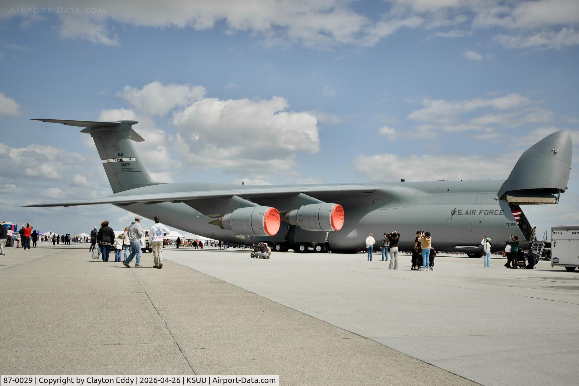 87-0029, 1987 Lockheed C-5B Galaxy C/N 500-0115, Wings Over Solano Airshow Travis AFB in California 2026