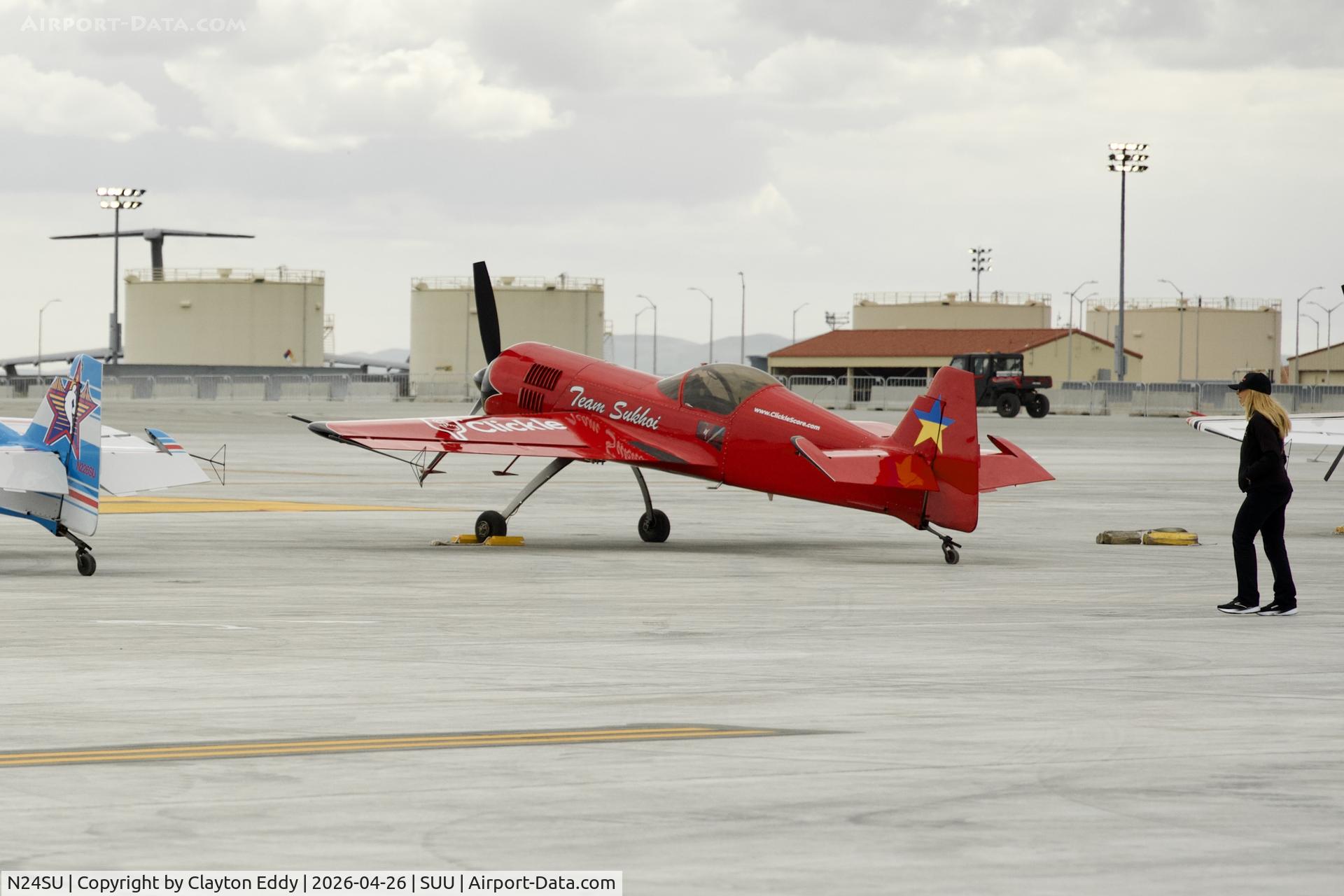 N24SU, 1990 Sukhoi Su-26 C/N 03-01, Wings Over Solano Airshow Travis AFB in California 2026