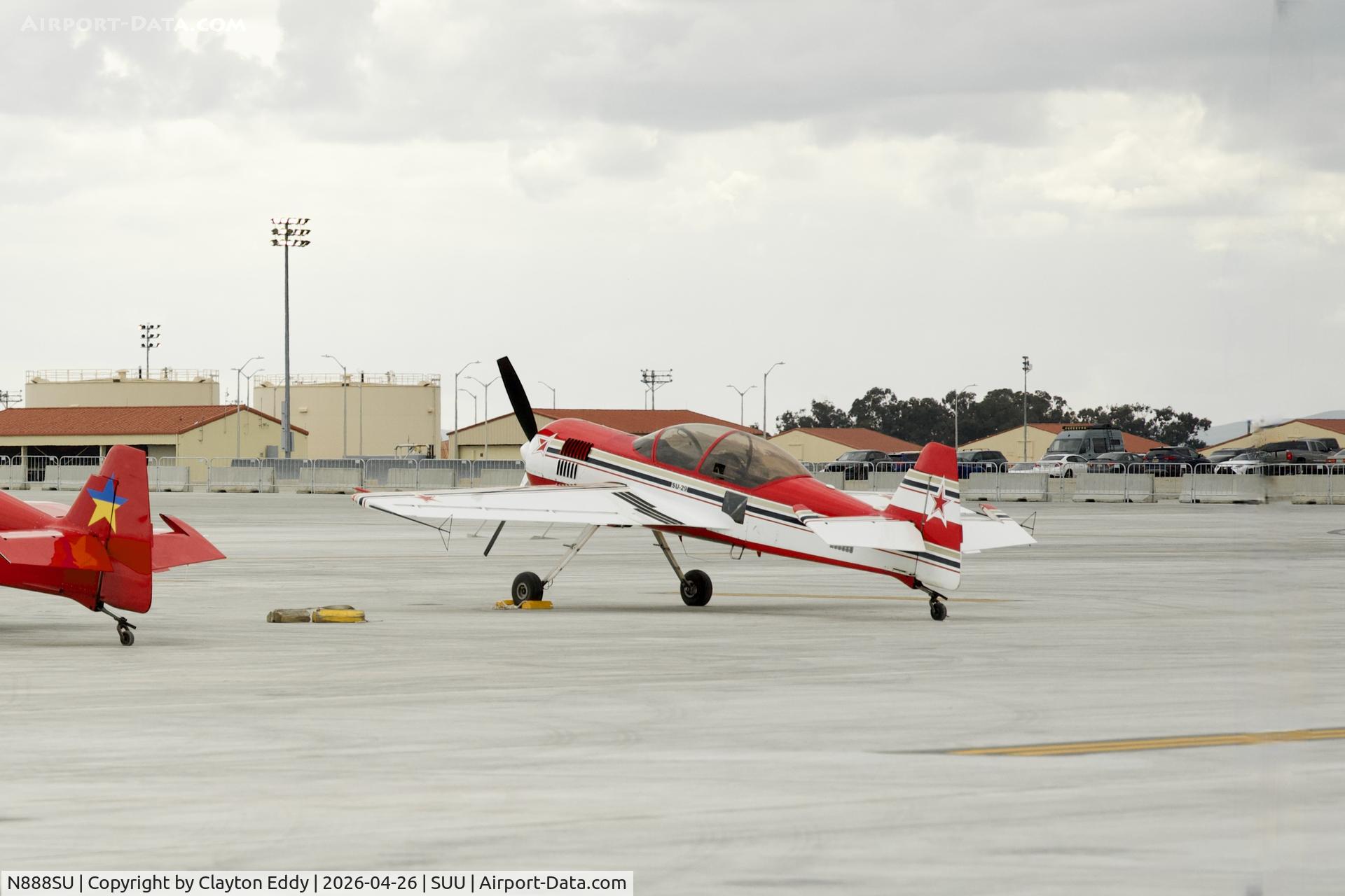N888SU, 1993 Sukhoi Su-29 C/N 76-031, Wings Over Solano Airshow Travis AFB in California 2026