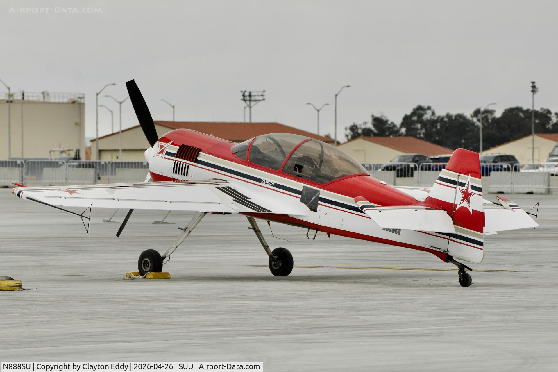 N888SU, 1993 Sukhoi Su-29 C/N 76-031, Wings Over Solano Airshow Travis AFB in California 2026