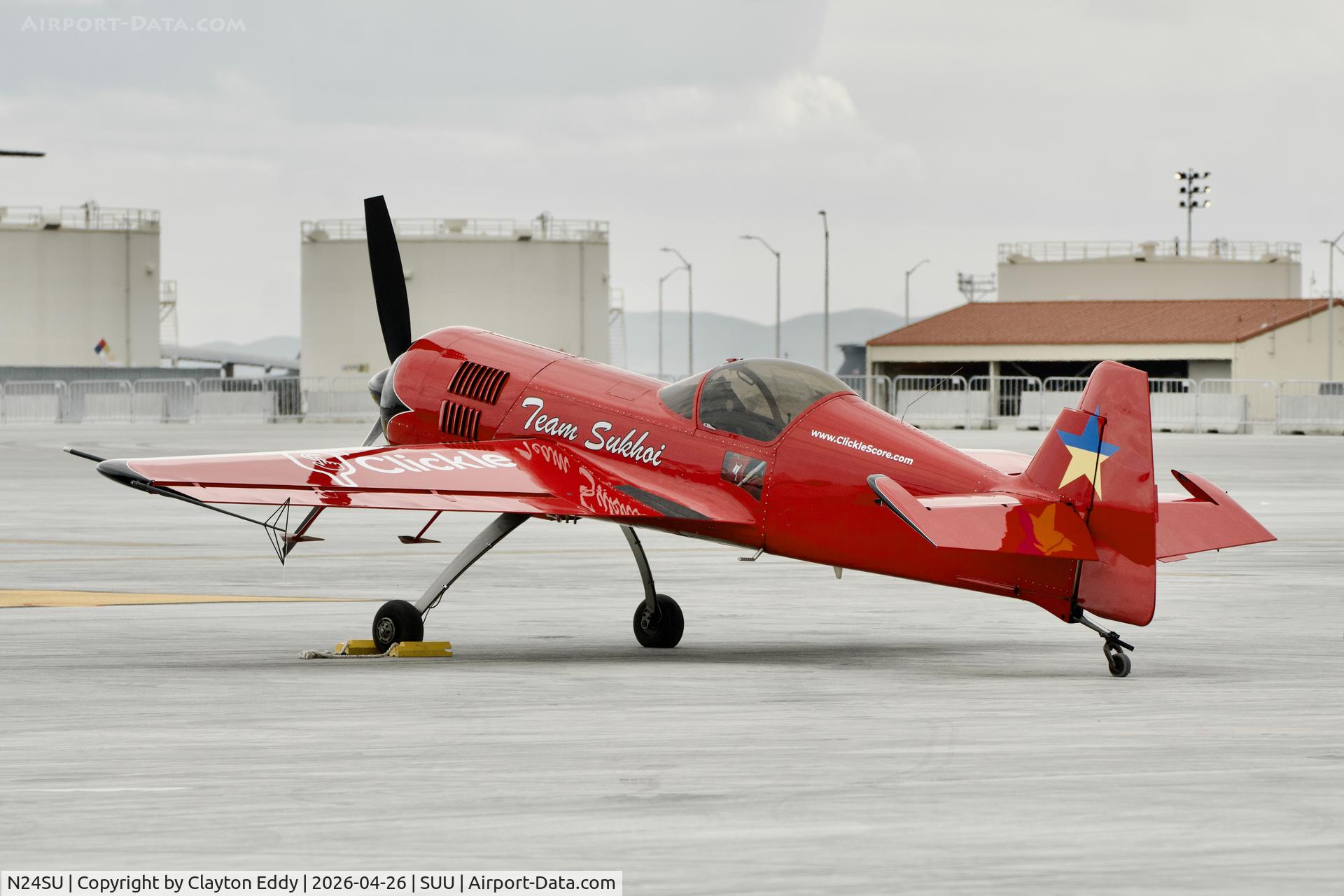 N24SU, 1990 Sukhoi Su-26 C/N 03-01, Wings Over Solano Airshow Travis AFB in California 2026.