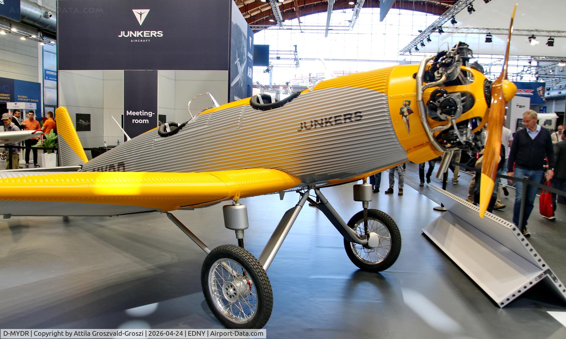 D-MYDR, 2026 Junkers A50 Heritage, EDNY - Bodensee Airport Friedrichshafen, Germany. AERO 2026