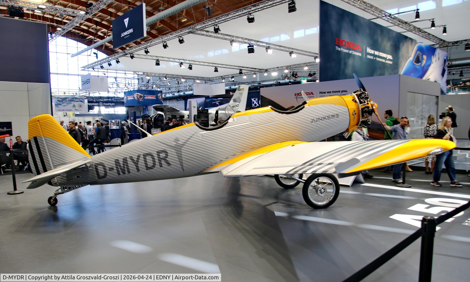D-MYDR, 2026 Junkers A50 Heritage, EDNY - Bodensee Airport Friedrichshafen, Germany. AERO 2026