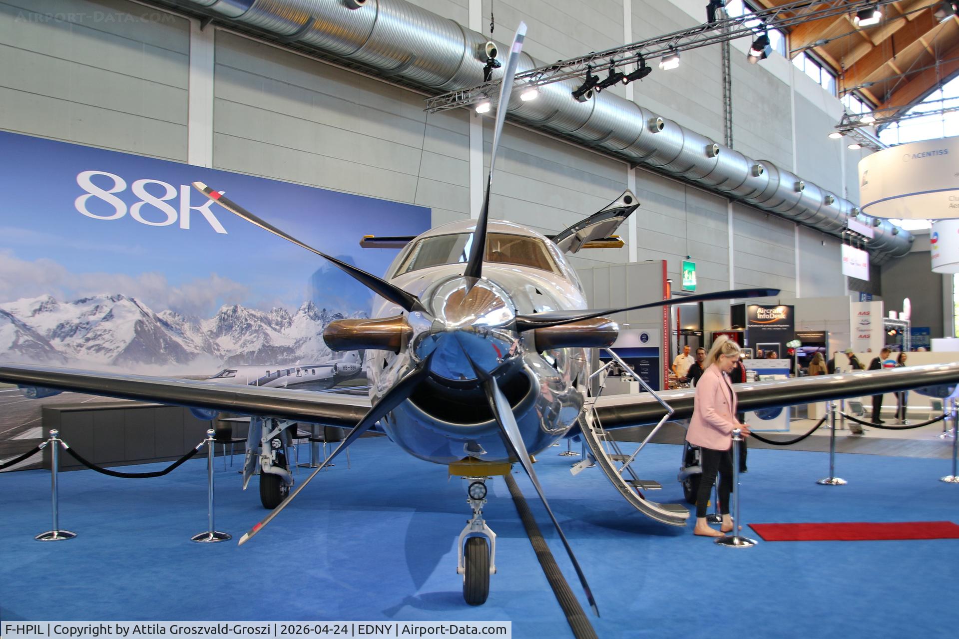 F-HPIL, 2021 Pilatus PC-12 NGX C/N 2079, EDNY - Bodensee Airport Friedrichshafen, Germany. AERO 2026