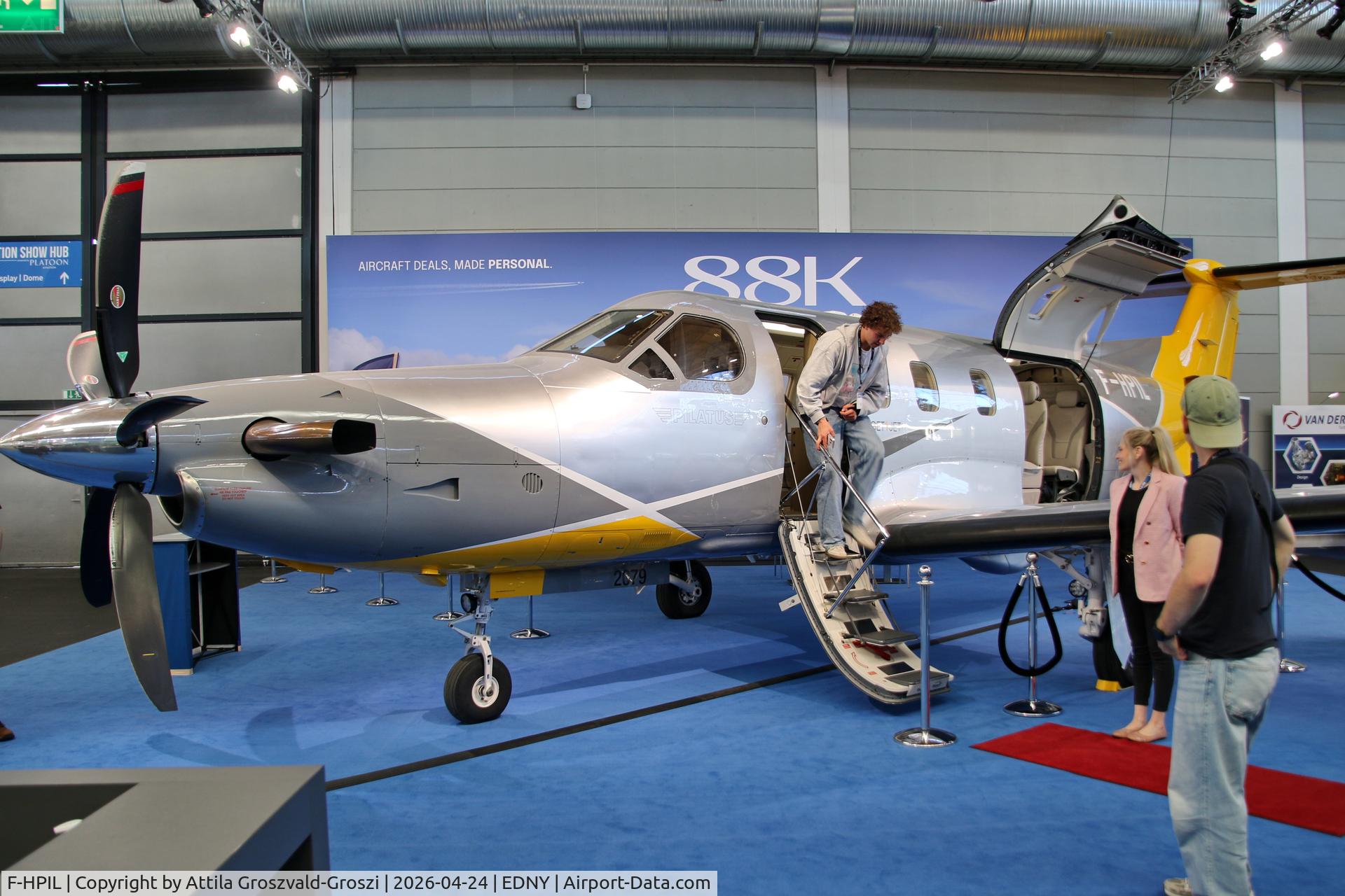 F-HPIL, 2021 Pilatus PC-12 NGX C/N 2079, EDNY - Bodensee Airport Friedrichshafen, Germany. AERO 2026
