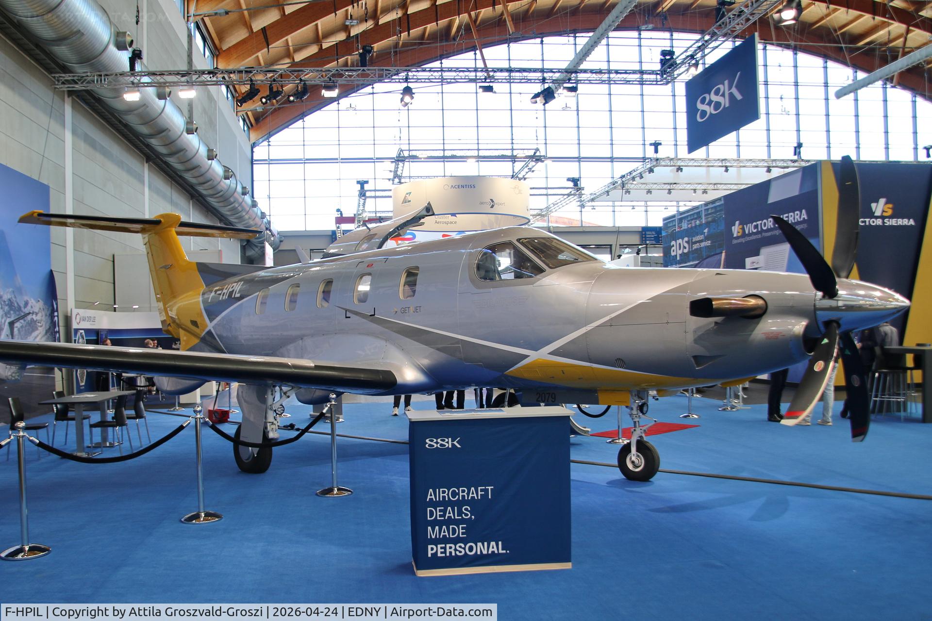 F-HPIL, 2021 Pilatus PC-12 NGX C/N 2079, EDNY - Bodensee Airport Friedrichshafen, Germany. AERO 2026