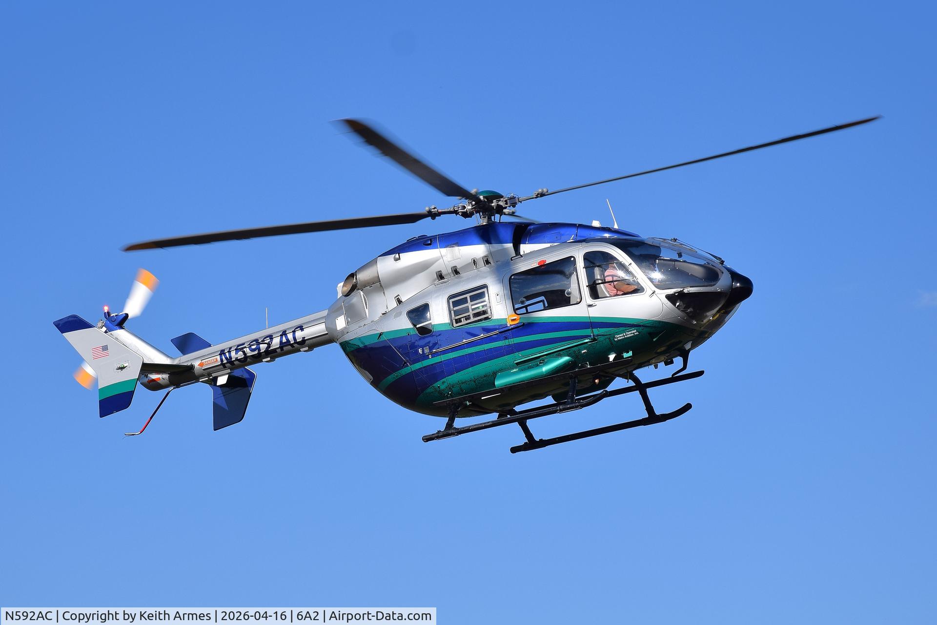 N592AC, 2016 Airbus Helicopters EC-145 (BK-117C-2), c/n 9739, Back-up helicopter (un-branded) for Metro Aviation's Medivac Service