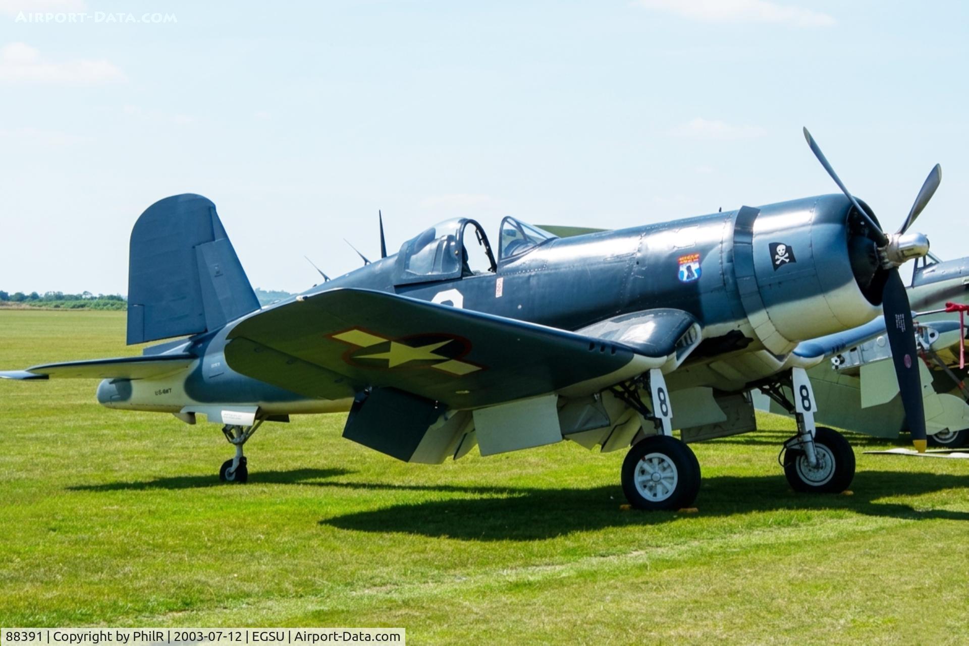 88391, 1945 Goodyear FG-1D Corsair C/N 3205, 88391 Vought FG-1D Corsair USN Duxford 